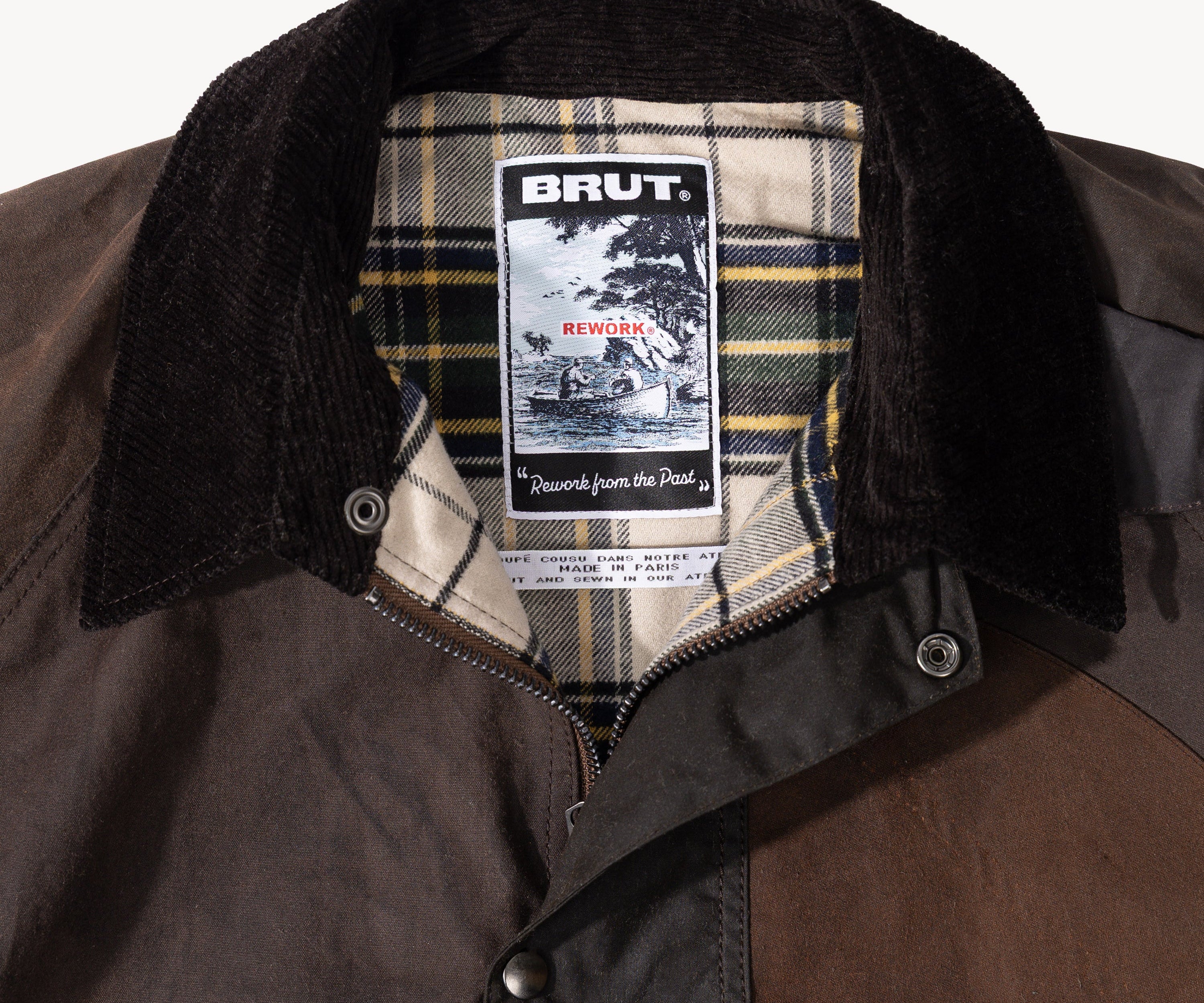 REWORK® KEEPER WAX JACKET - N° 018 Coats & Jackets MEDIUM / BROWN - BRUT Clothing US