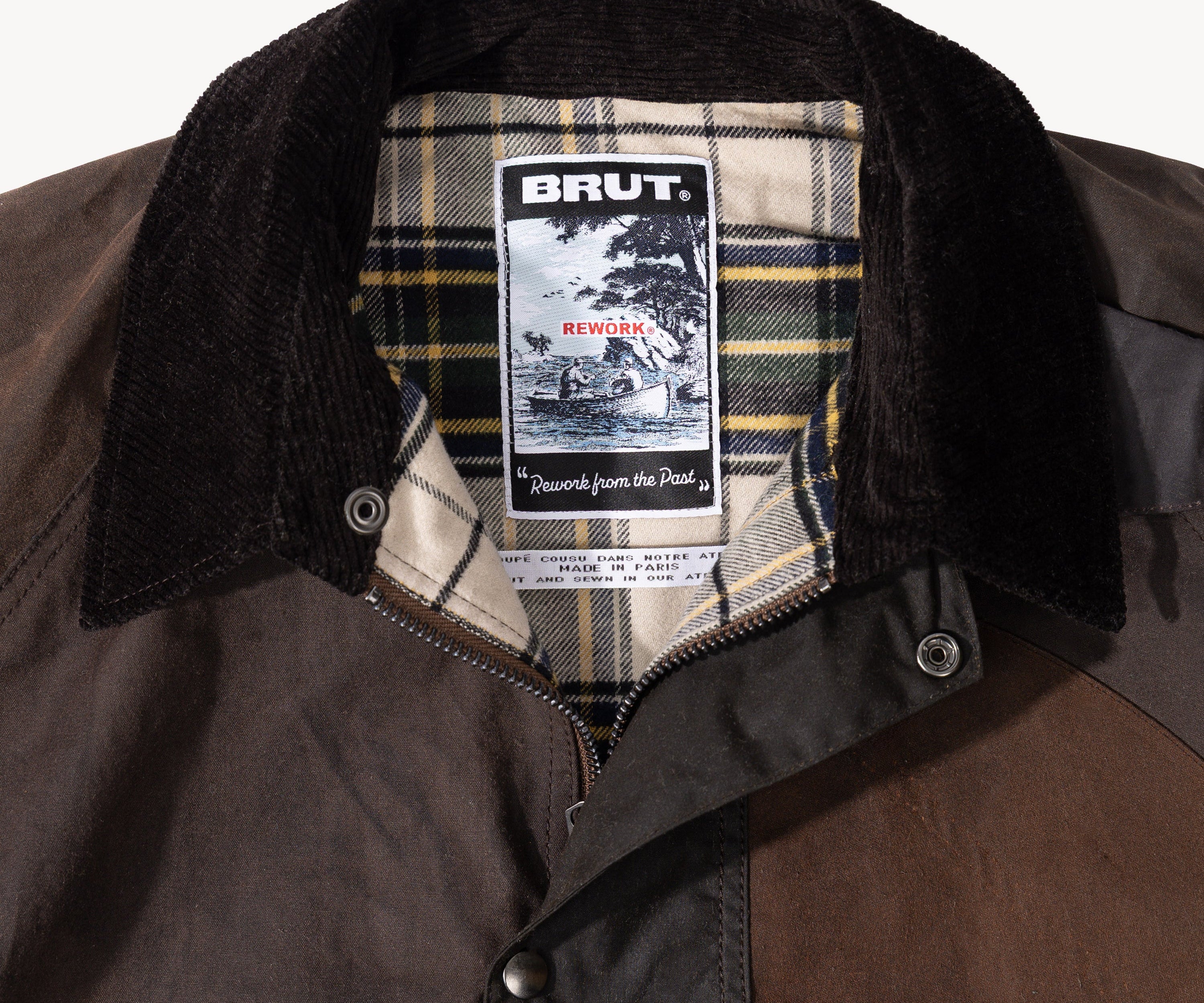 REWORK® KEEPER WAX JACKET - N° 018 Coats & Jackets MEDIUM / BROWN - BRUT Clothing US