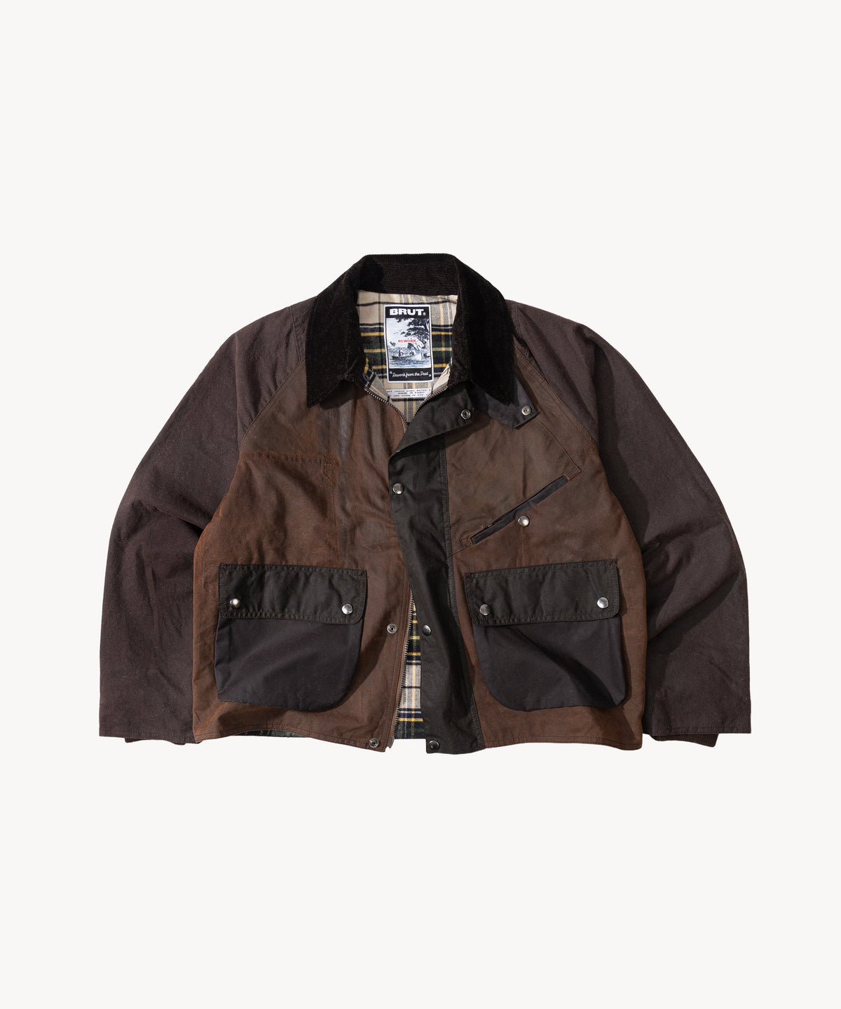 REWORK® KEEPER WAX JACKET - N° 019 Coats & Jackets MEDIUM / BROWN - BRUT Clothing US