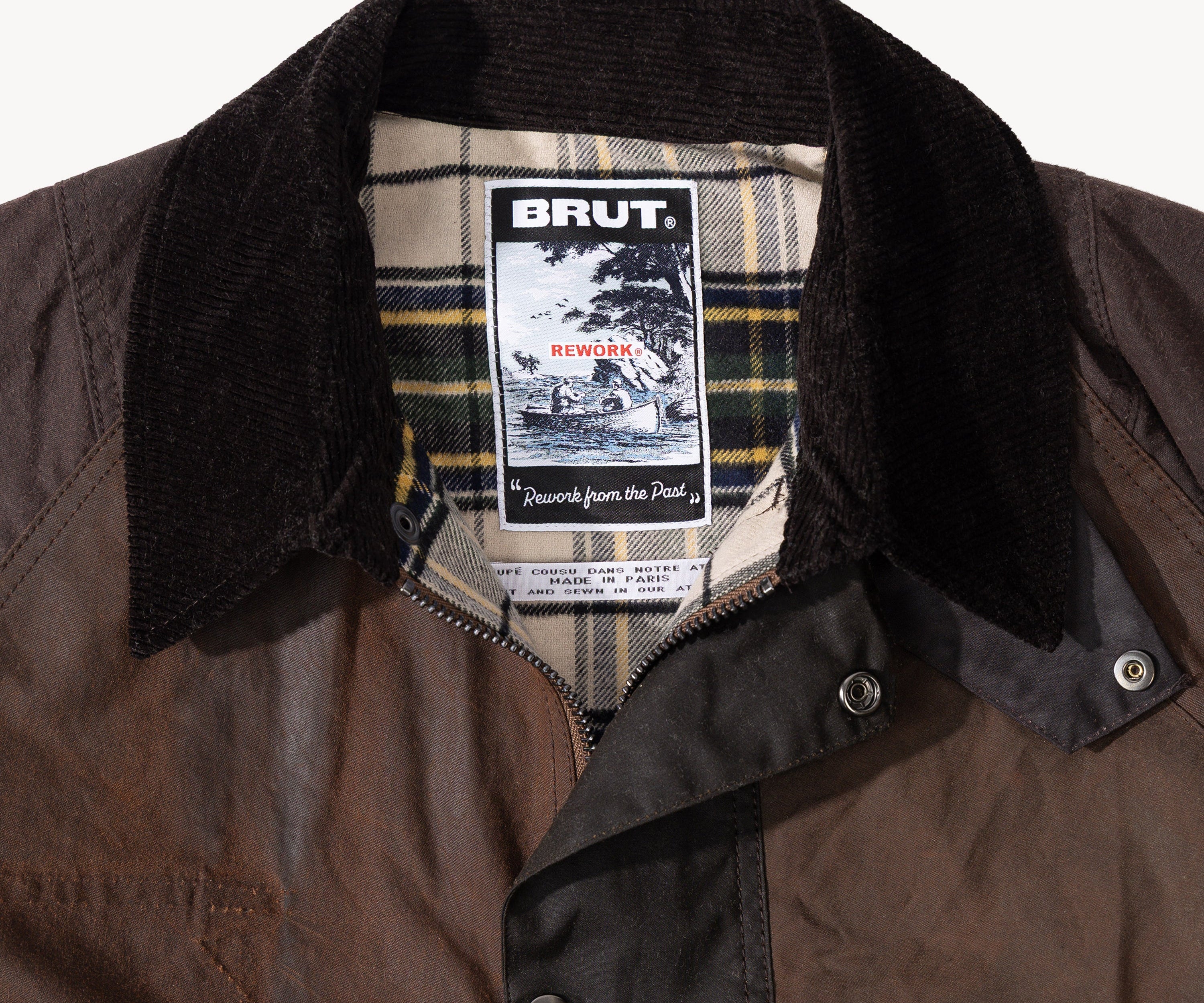 REWORK® KEEPER WAX JACKET - N° 019 Coats & Jackets MEDIUM / BROWN - BRUT Clothing US