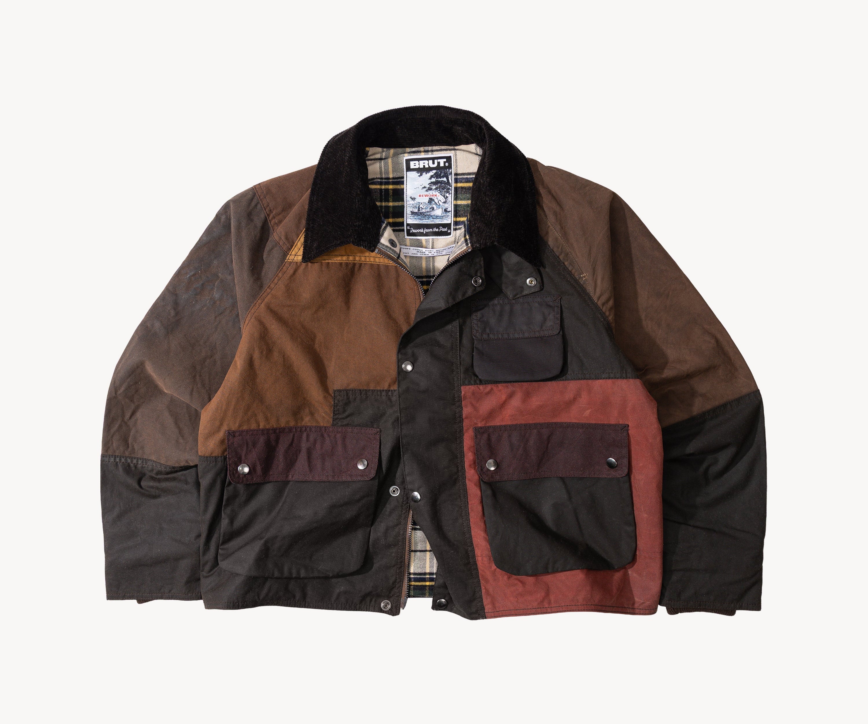 REWORK® KEEPER WAX JACKET - N° 020 Coats & Jackets MEDIUM / BROWN - BRUT Clothing US