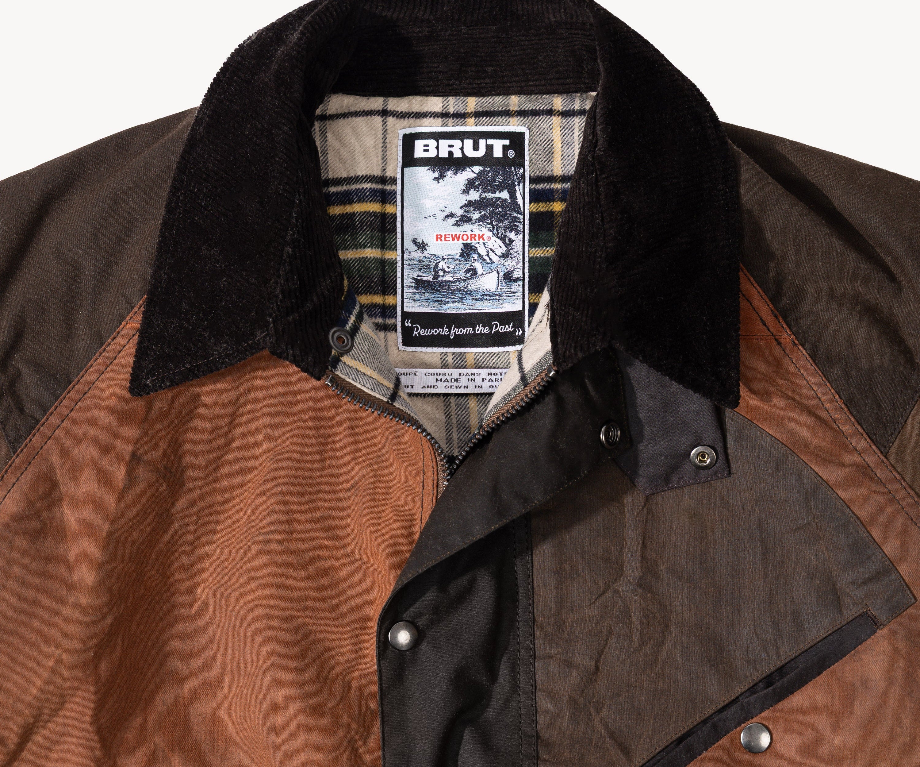 REWORK® KEEPER WAX JACKET - N° 021 Coats & Jackets MEDIUM / BROWN - BRUT Clothing US