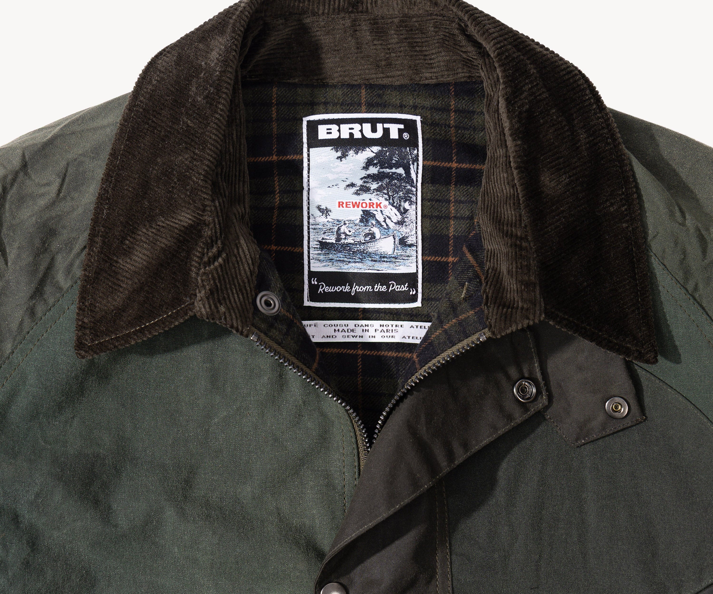 REWORK® KEEPER WAX JACKET - N° 031 Coats & Jackets MEDIUM / GREEN - BRUT Clothing US