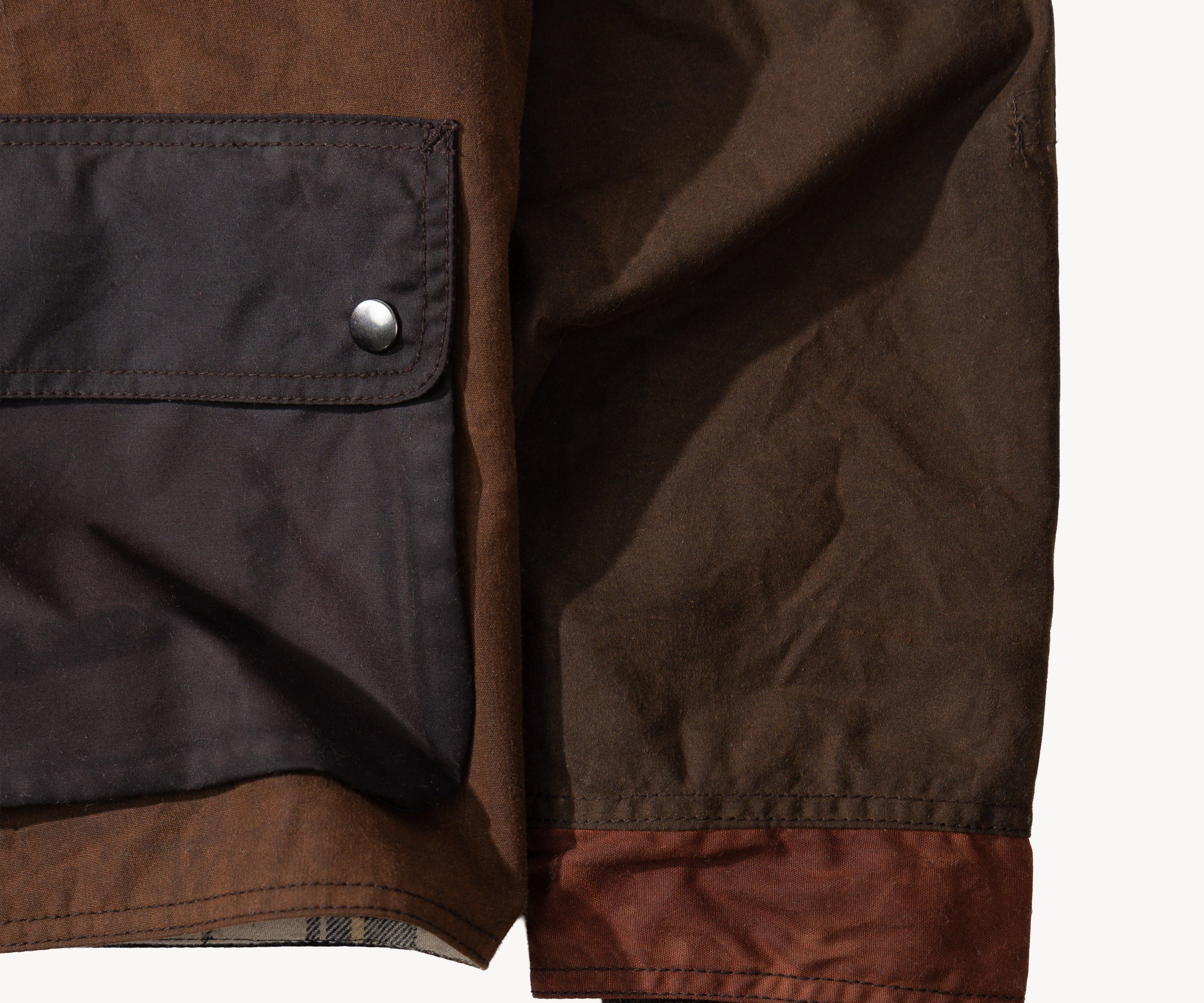 REWORK® KEEPER WAX JACKET - N° 003 Coats & Jackets SMALL / BROWN - BRUT Clothing US