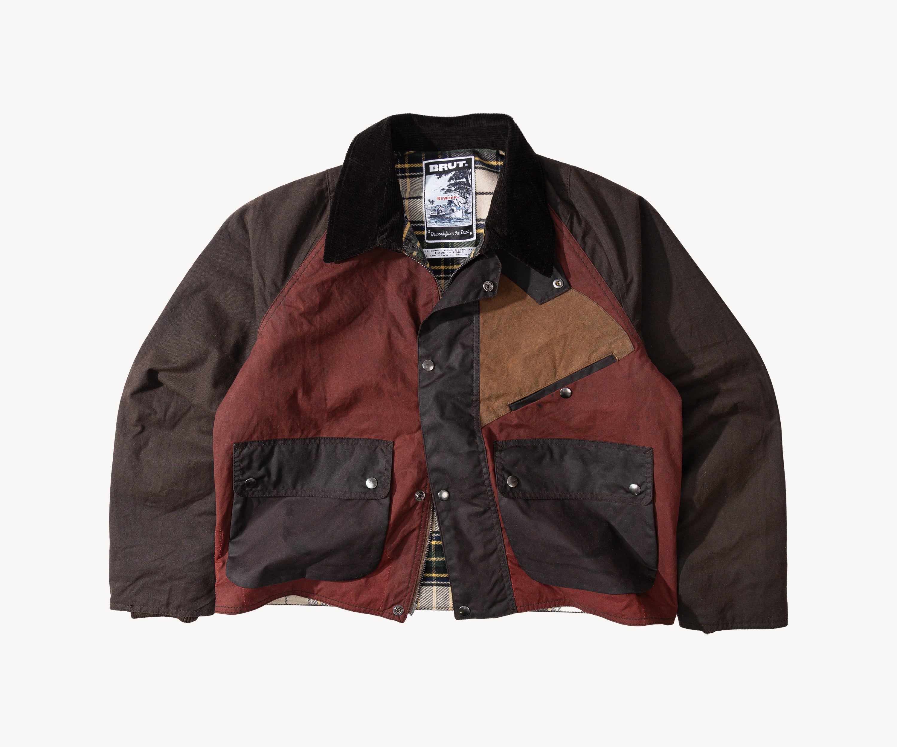REWORK® KEEPER WAX JACKET - N° 005 Coats & Jackets SMALL / BROWN - BRUT Clothing US