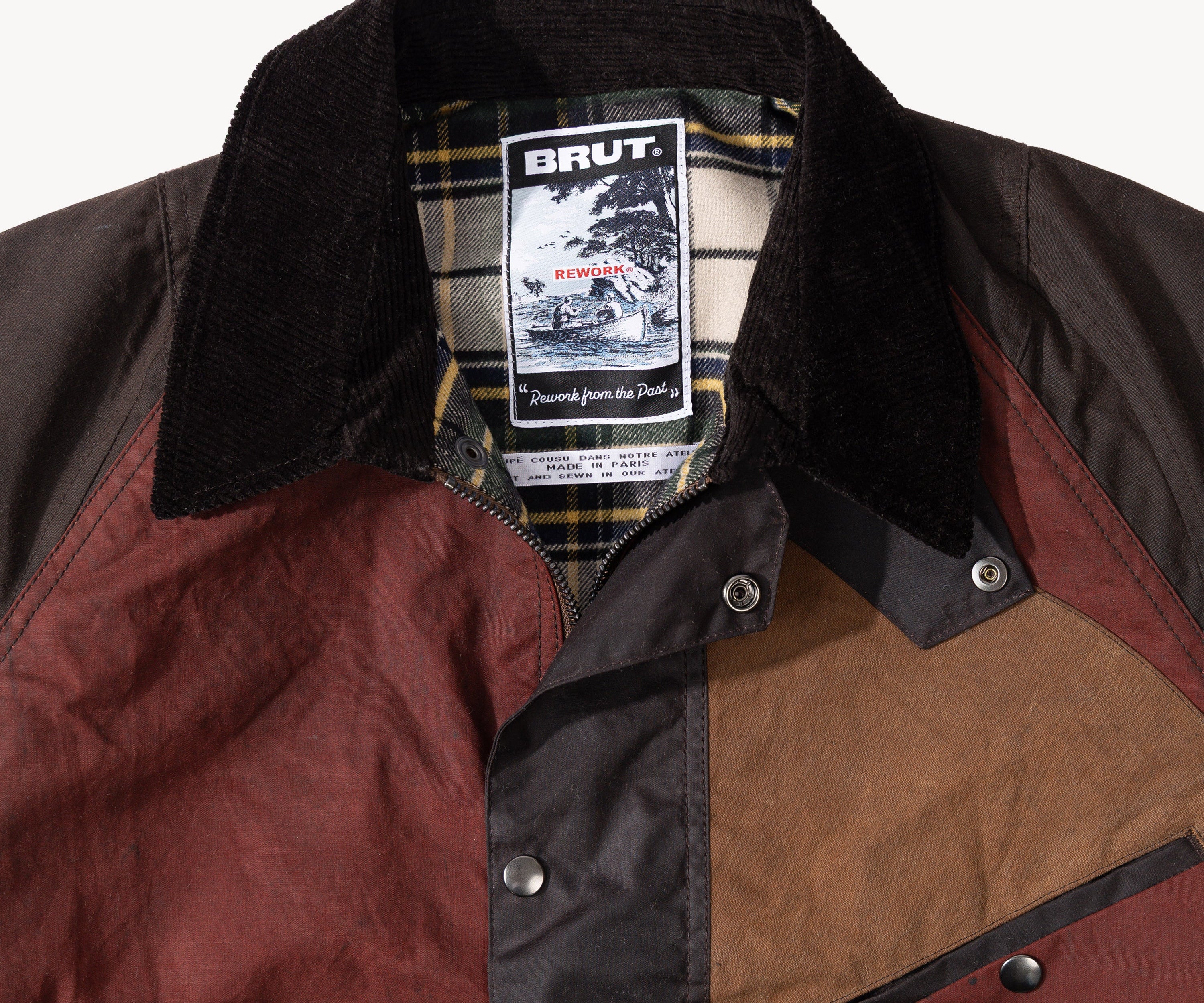 REWORK® KEEPER WAX JACKET - N° 005 Coats & Jackets SMALL / BROWN - BRUT Clothing US