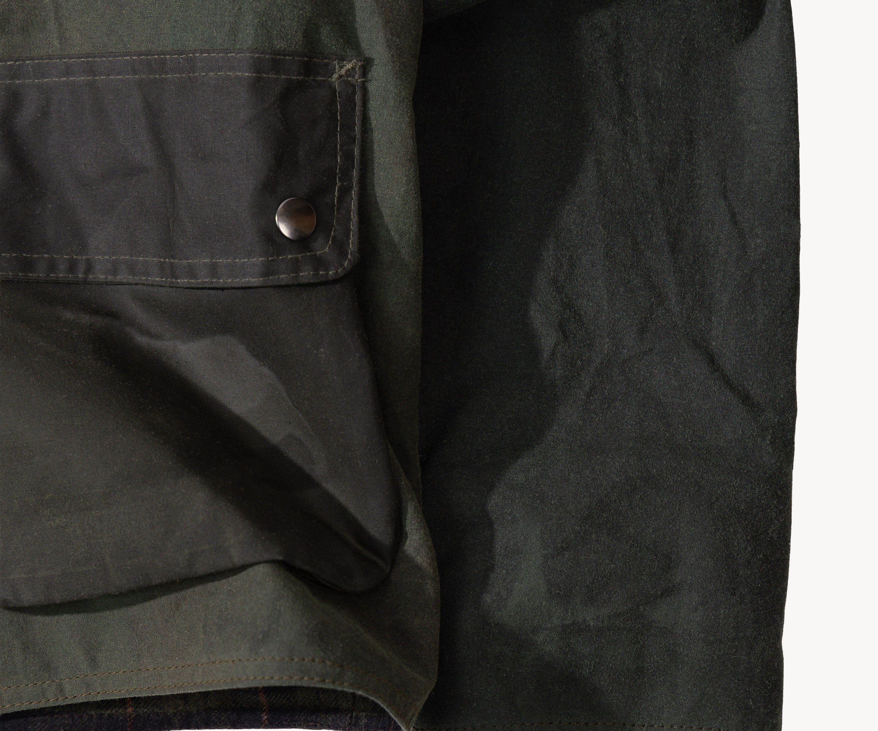 REWORK® KEEPER WAX JACKET - N° 010 Coats & Jackets SMALL / GREEN - BRUT Clothing US