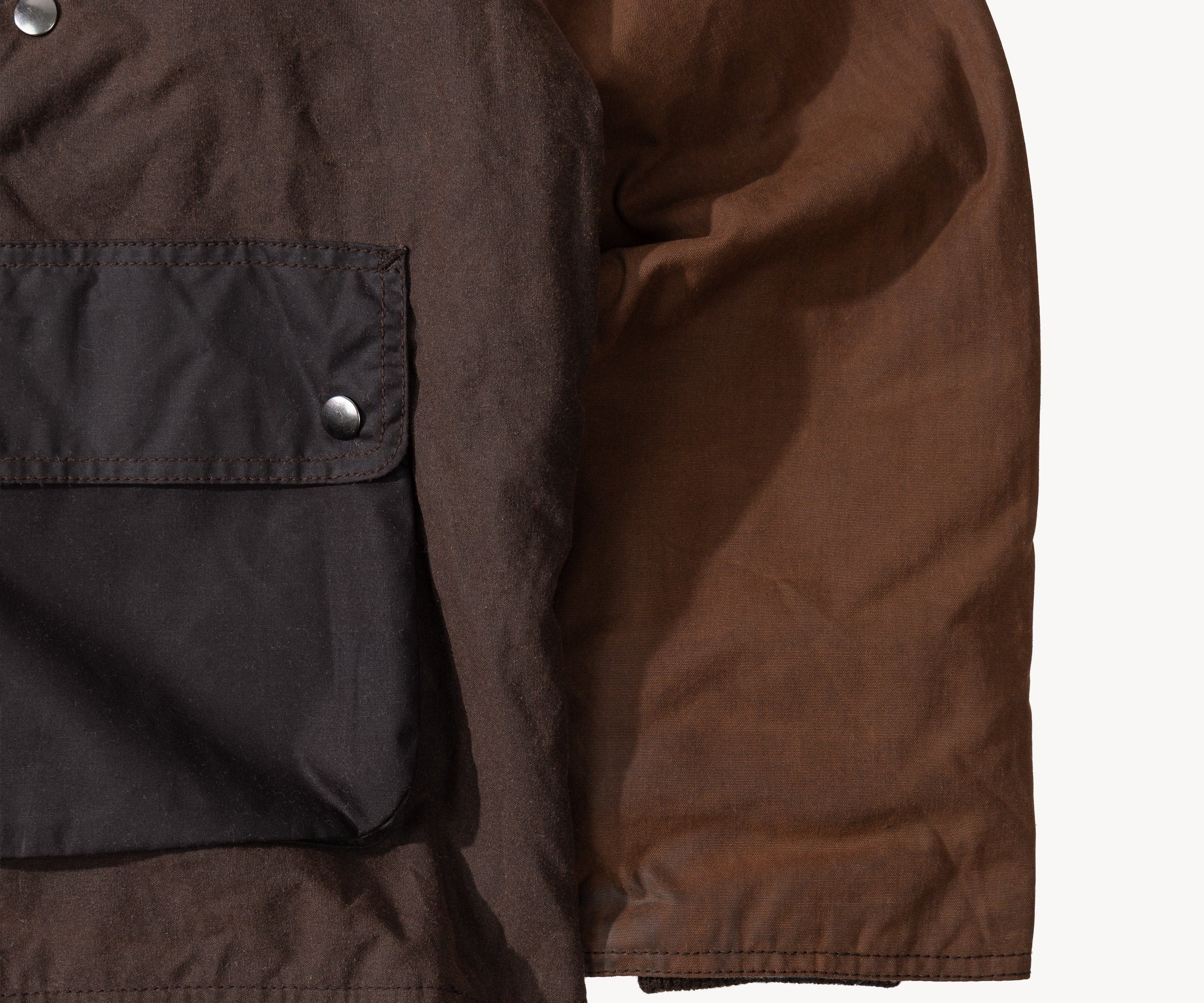 REWORK® KEEPER WAX JACKET - N° 057 Coats & Jackets X-LARGE / BROWN - BRUT Clothing US