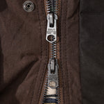 REWORK® KEEPER WAX JACKET - N° 057 Coats & Jackets X-LARGE / BROWN - BRUT Clothing US