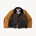 REWORK® KEEPER WAX JACKET - N° 058 Coats & Jackets X-LARGE / BROWN - BRUT Clothing US