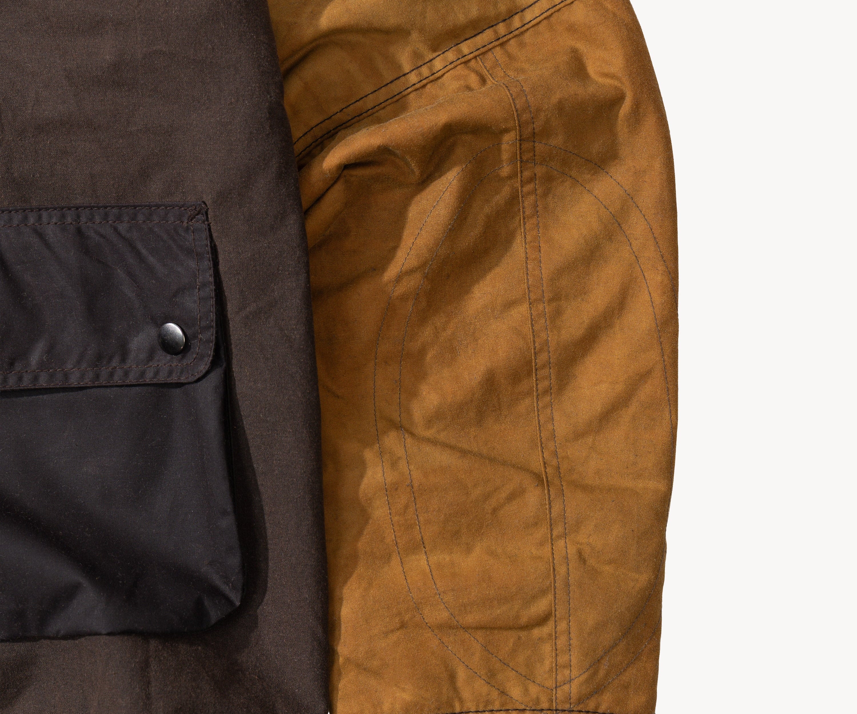 REWORK® KEEPER WAX JACKET - N° 058 Coats & Jackets X-LARGE / BROWN - BRUT Clothing US
