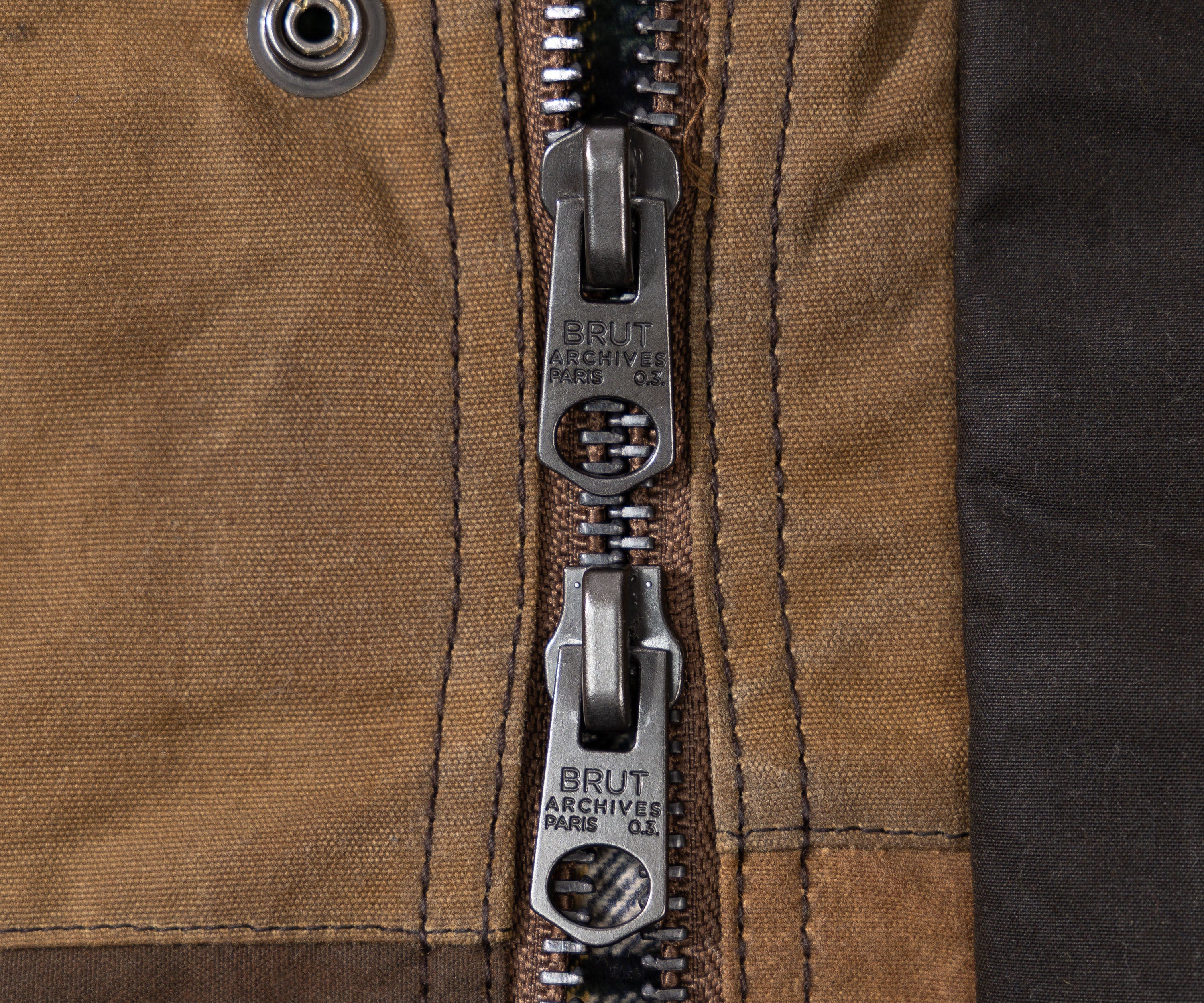 REWORK® KEEPER WAX JACKET - N° 060 Coats & Jackets X-LARGE / BROWN - BRUT Clothing US
