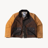 REWORK® KEEPER WAX JACKET - N° 056 Coats & Jackets X-LARGE / BROWN - BRUT Clothing US