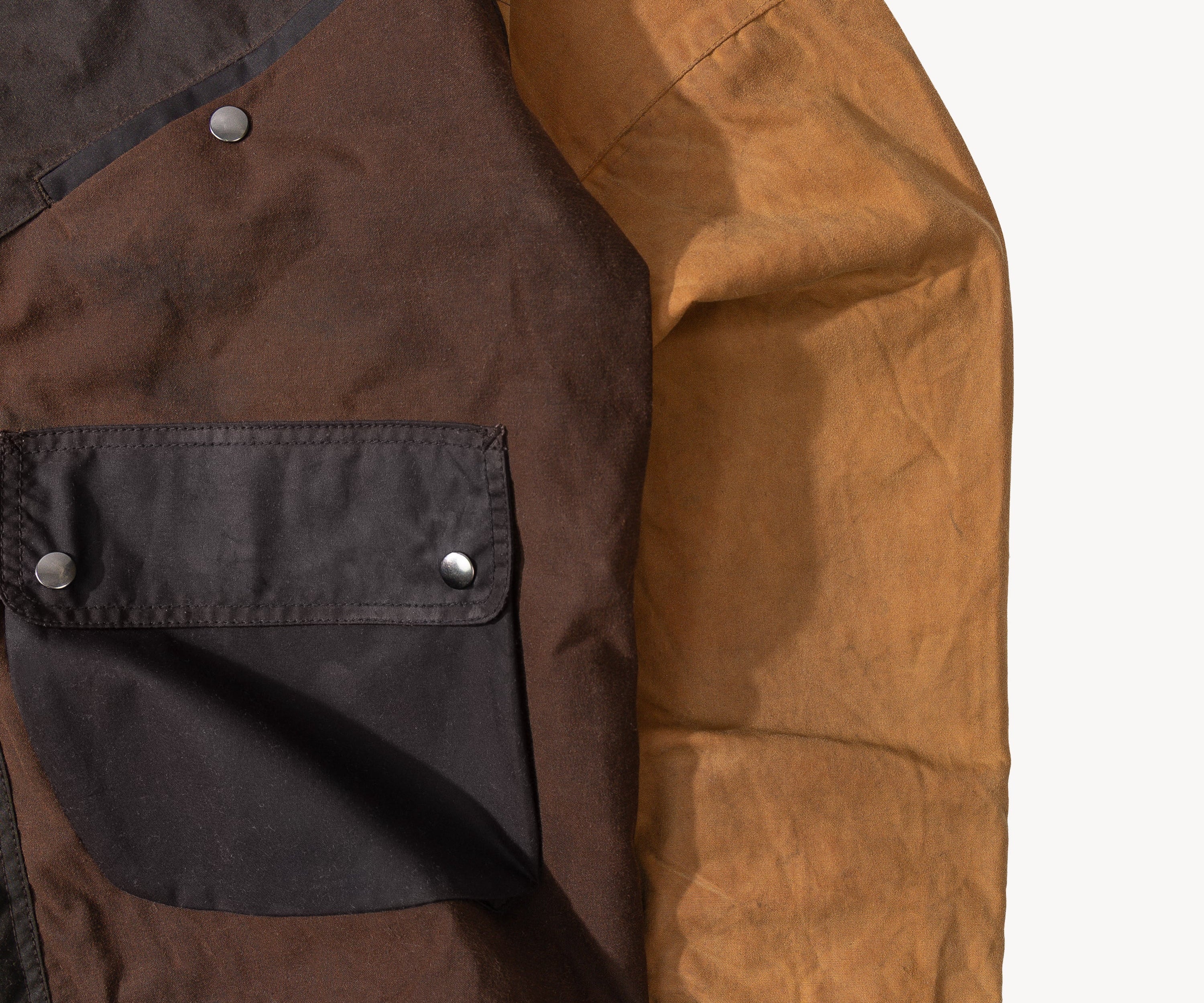 REWORK® KEEPER WAX JACKET - N° 056 Coats & Jackets X-LARGE / BROWN - BRUT Clothing US