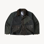 REWORK® KEEPER WAX JACKET - N° 063 Coats & Jackets X-LARGE / GREEN - BRUT Clothing US