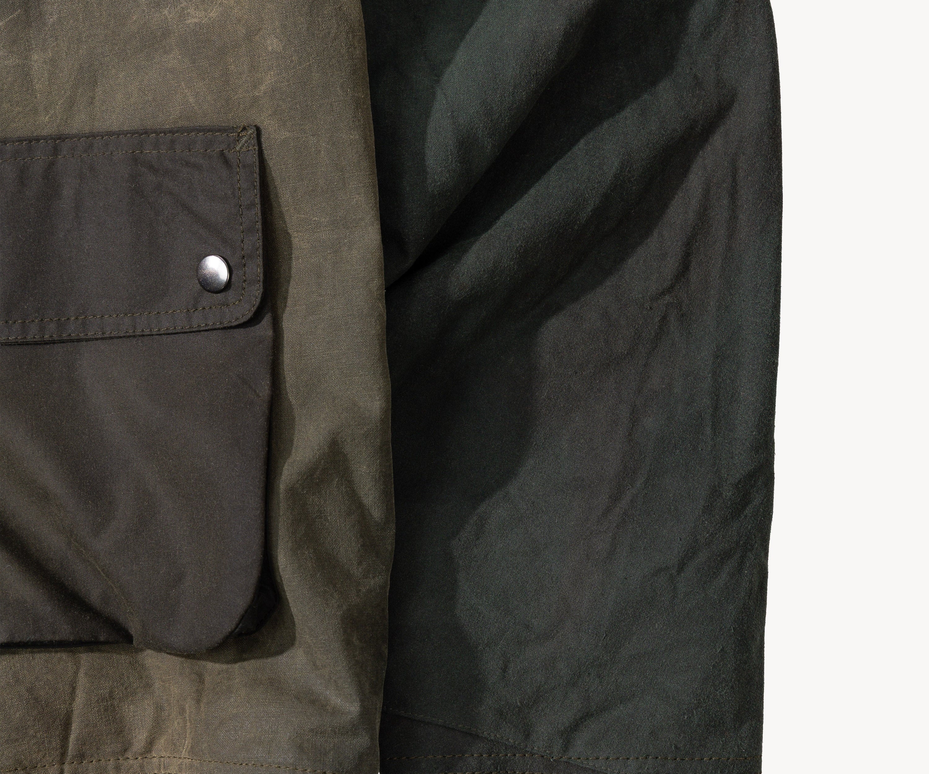 REWORK® KEEPER WAX JACKET - N° 064 Coats & Jackets X-LARGE / GREEN - BRUT Clothing US