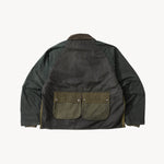 REWORK® KEEPER WAX JACKET - N° 066 Coats & Jackets X-LARGE / GREEN - BRUT Clothing US