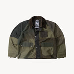 REWORK® FLY WAX JACKET - N° 056 Coats & Jackets X-LARGE / GREEN - BRUT Clothing US