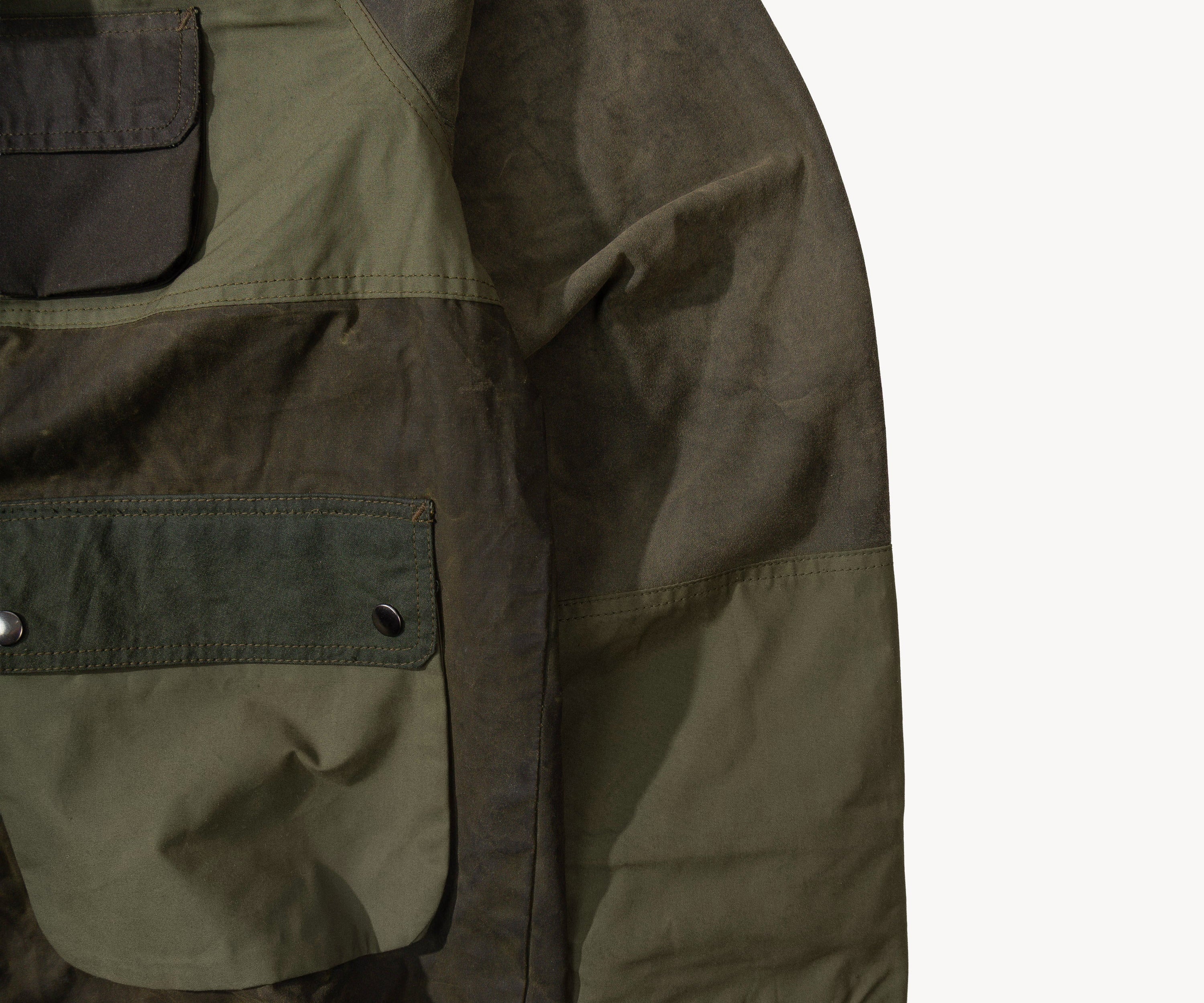 REWORK® FLY WAX JACKET - N° 056 Coats & Jackets X-LARGE / GREEN - BRUT Clothing US