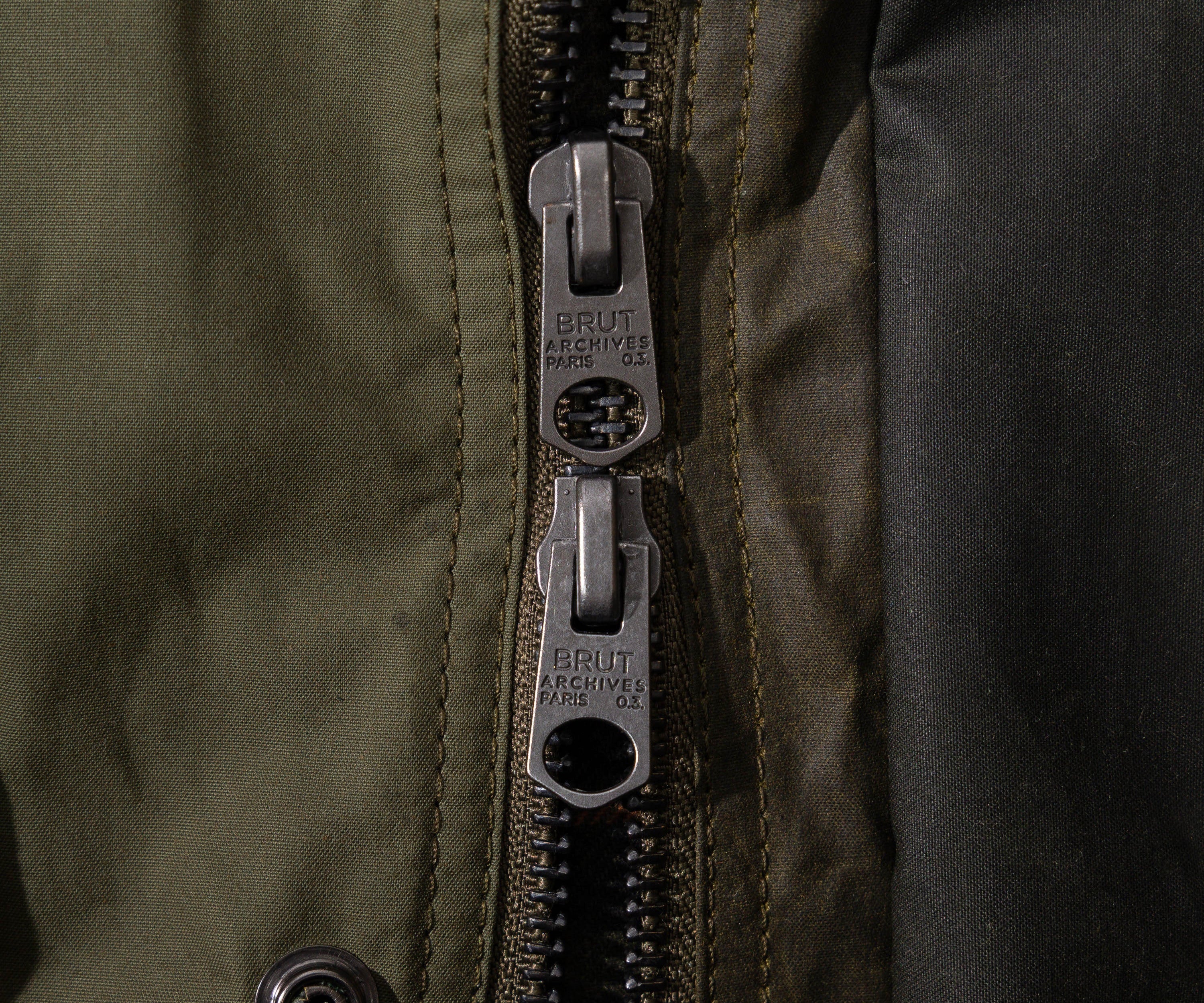 REWORK® FLY WAX JACKET - N° 057 Coats & Jackets X-LARGE / GREEN - BRUT Clothing US
