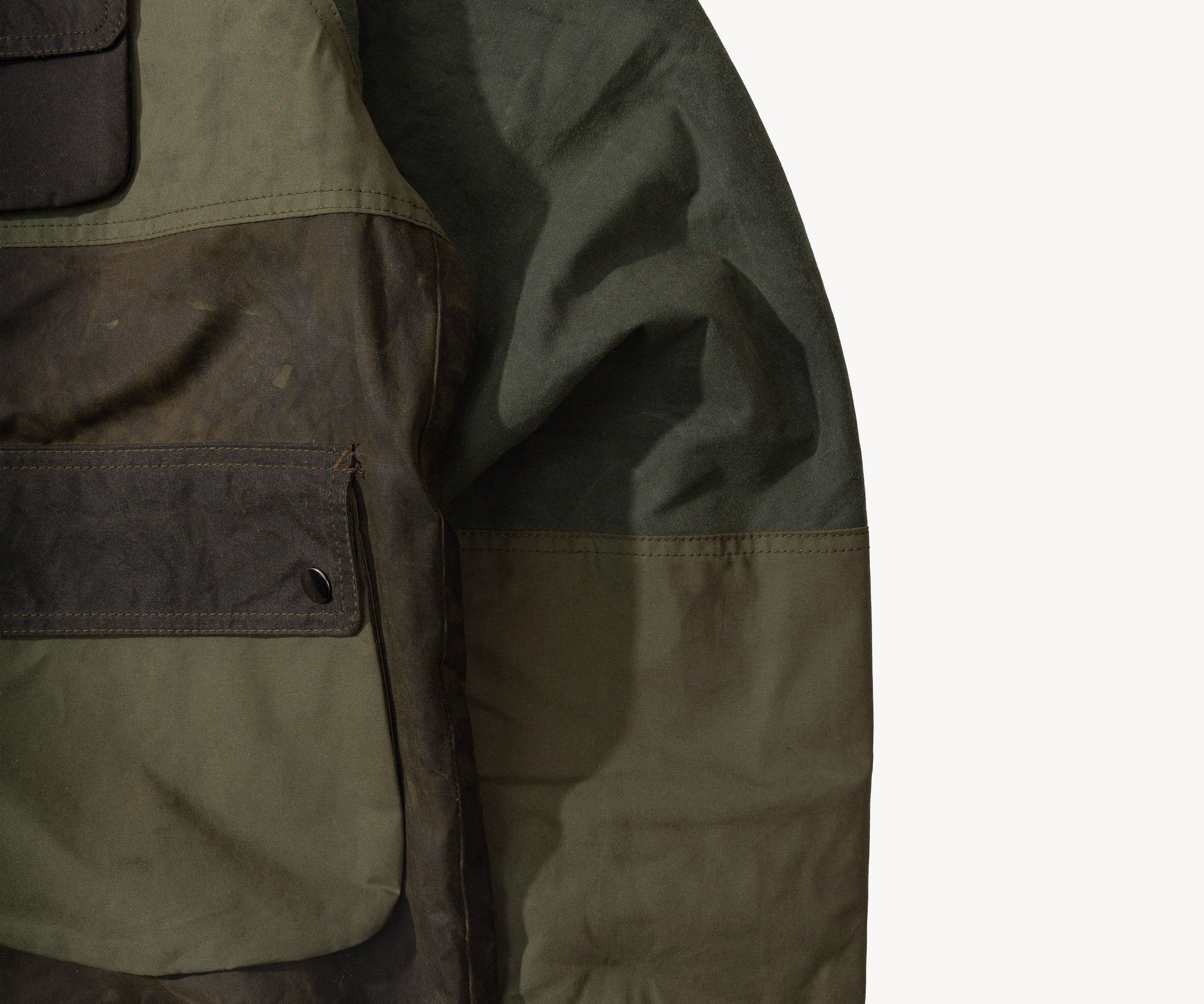 REWORK® FLY WAX JACKET - N° 058 Coats & Jackets X-LARGE / GREEN - BRUT Clothing US