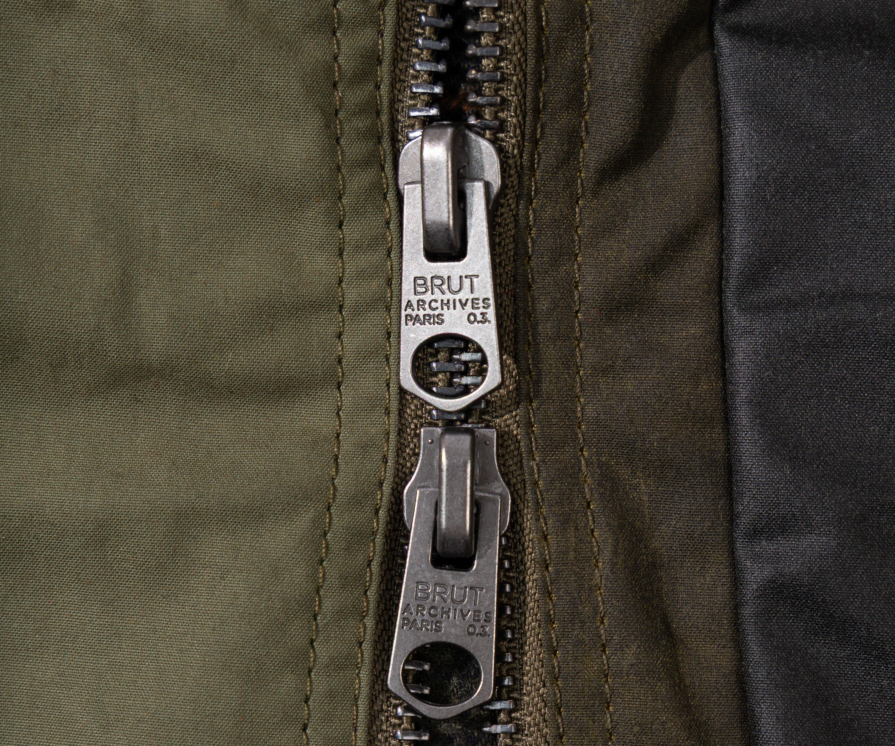 REWORK® FLY WAX JACKET - N° 058 Coats & Jackets X-LARGE / GREEN - BRUT Clothing US