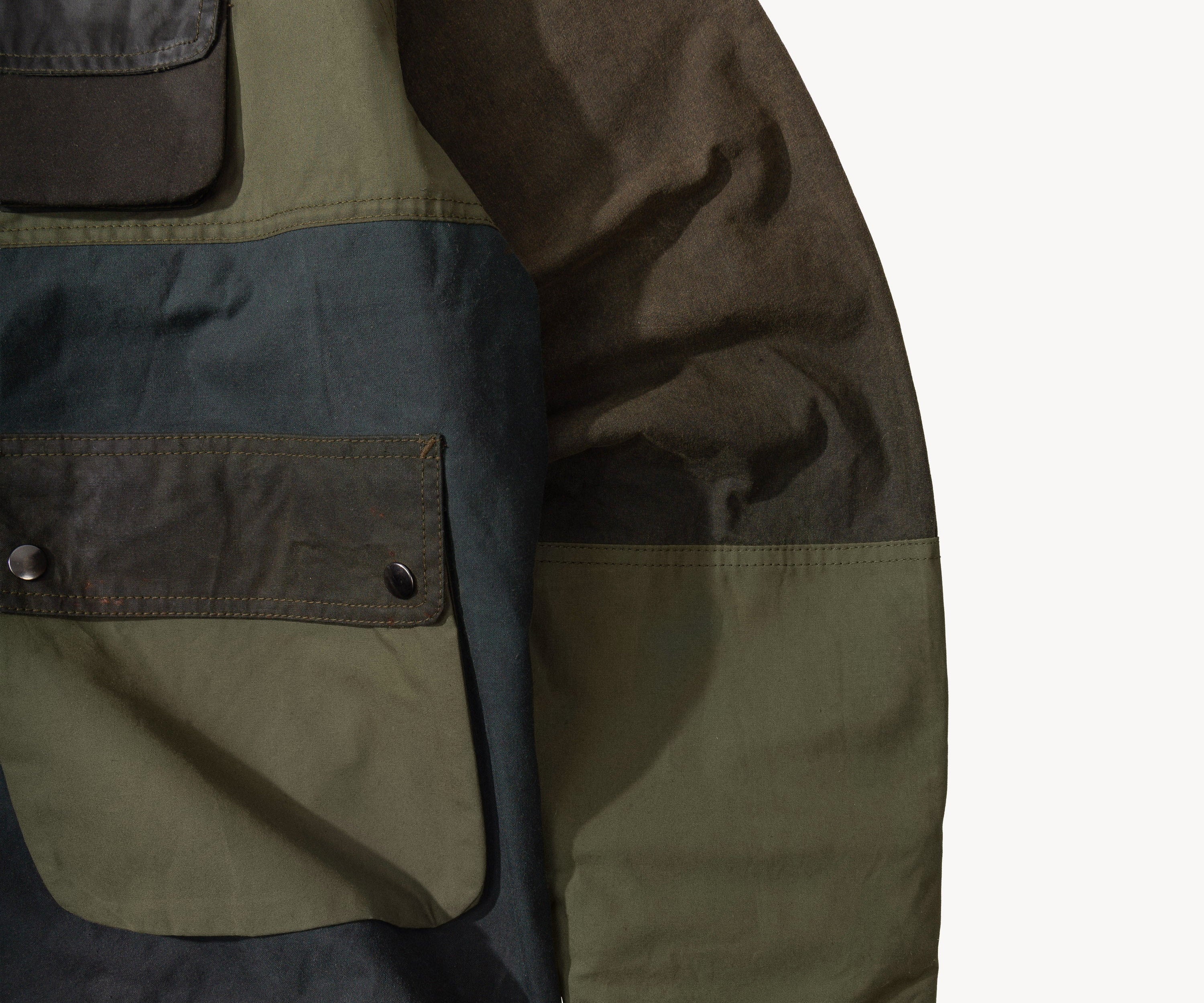 REWORK® FLY WAX JACKET - N° 059 Coats & Jackets X-LARGE / GREEN - BRUT Clothing US