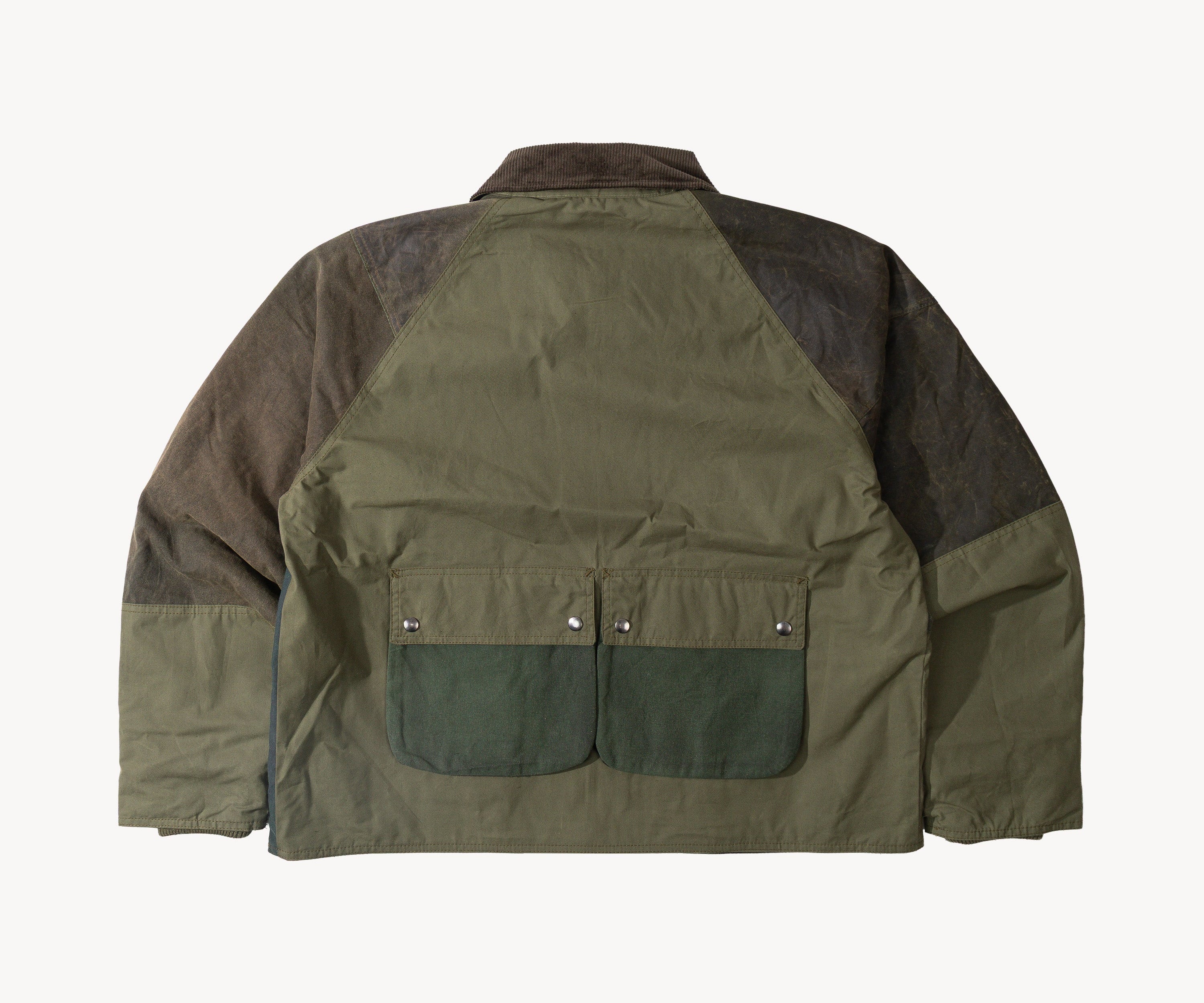 REWORK® FLY WAX JACKET - N° 059 Coats & Jackets X-LARGE / GREEN - BRUT Clothing US