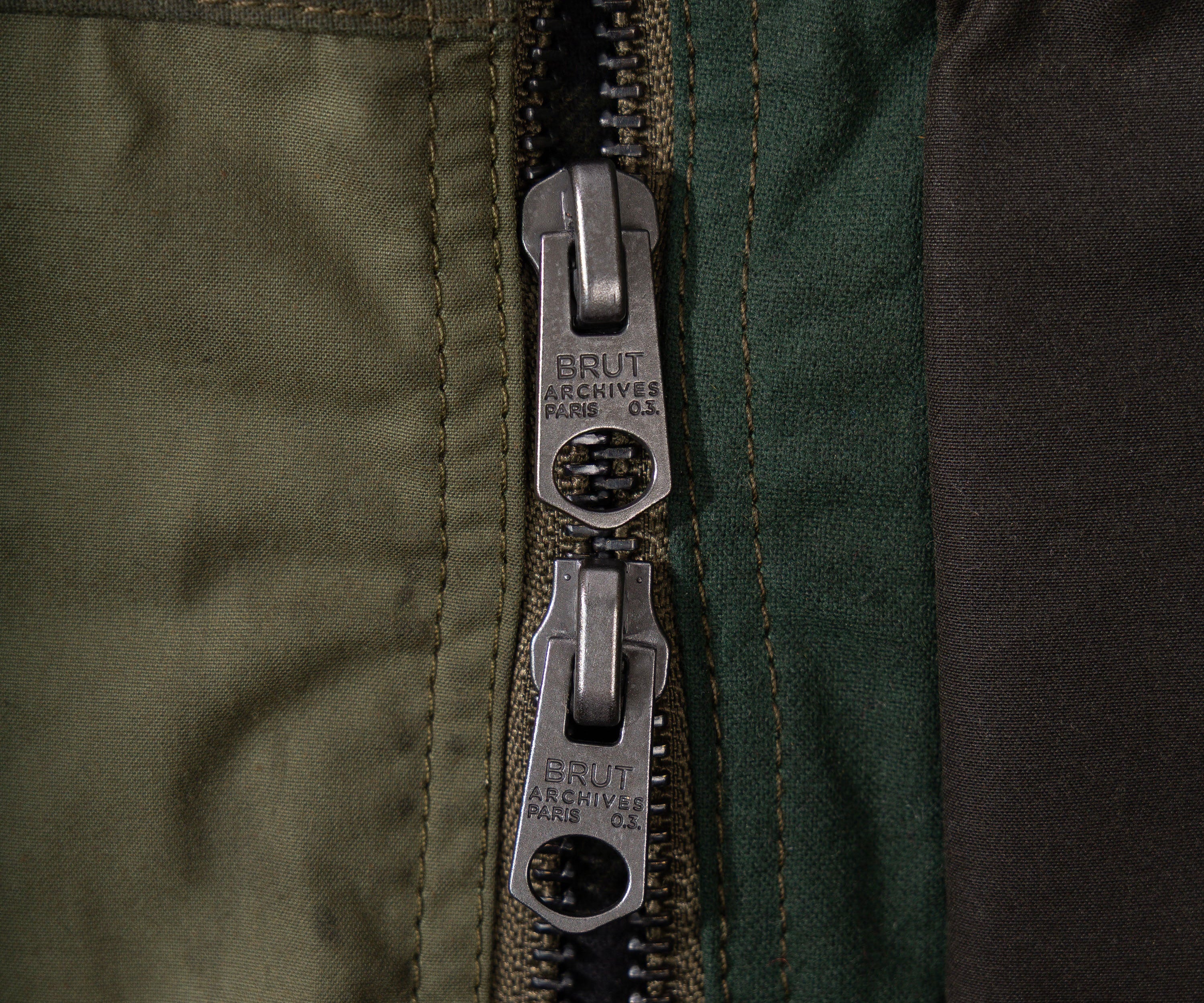REWORK® FLY WAX JACKET - N° 055 Coats & Jackets X-LARGE / GREEN - BRUT Clothing US
