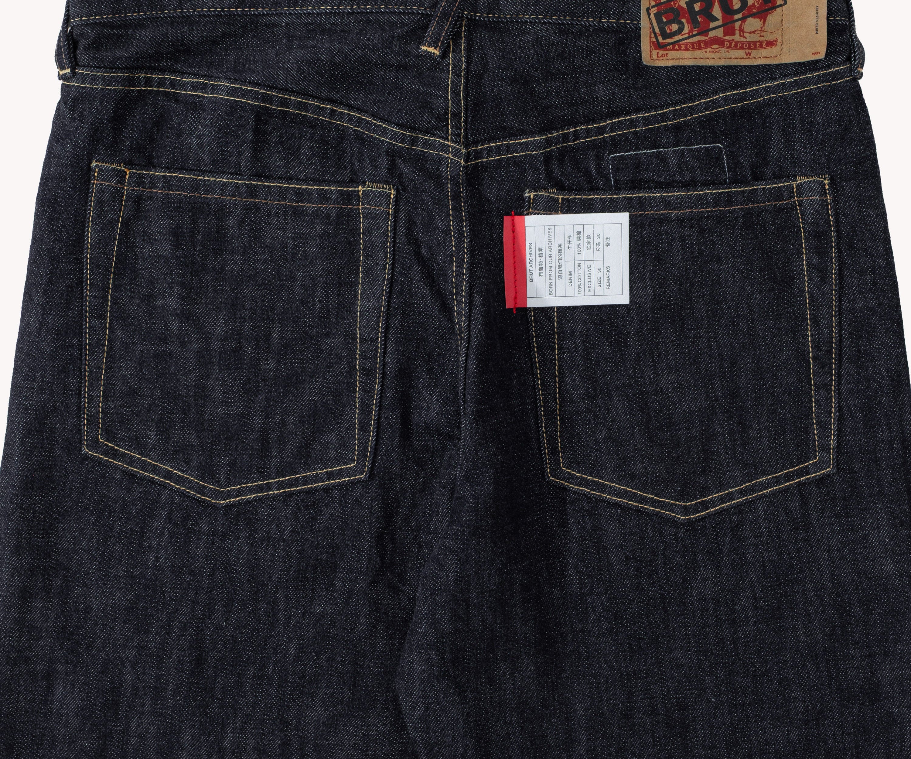 THE ARCHIVES DENIM Pants US26 / RAW INDIGO - BRUT Clothing US