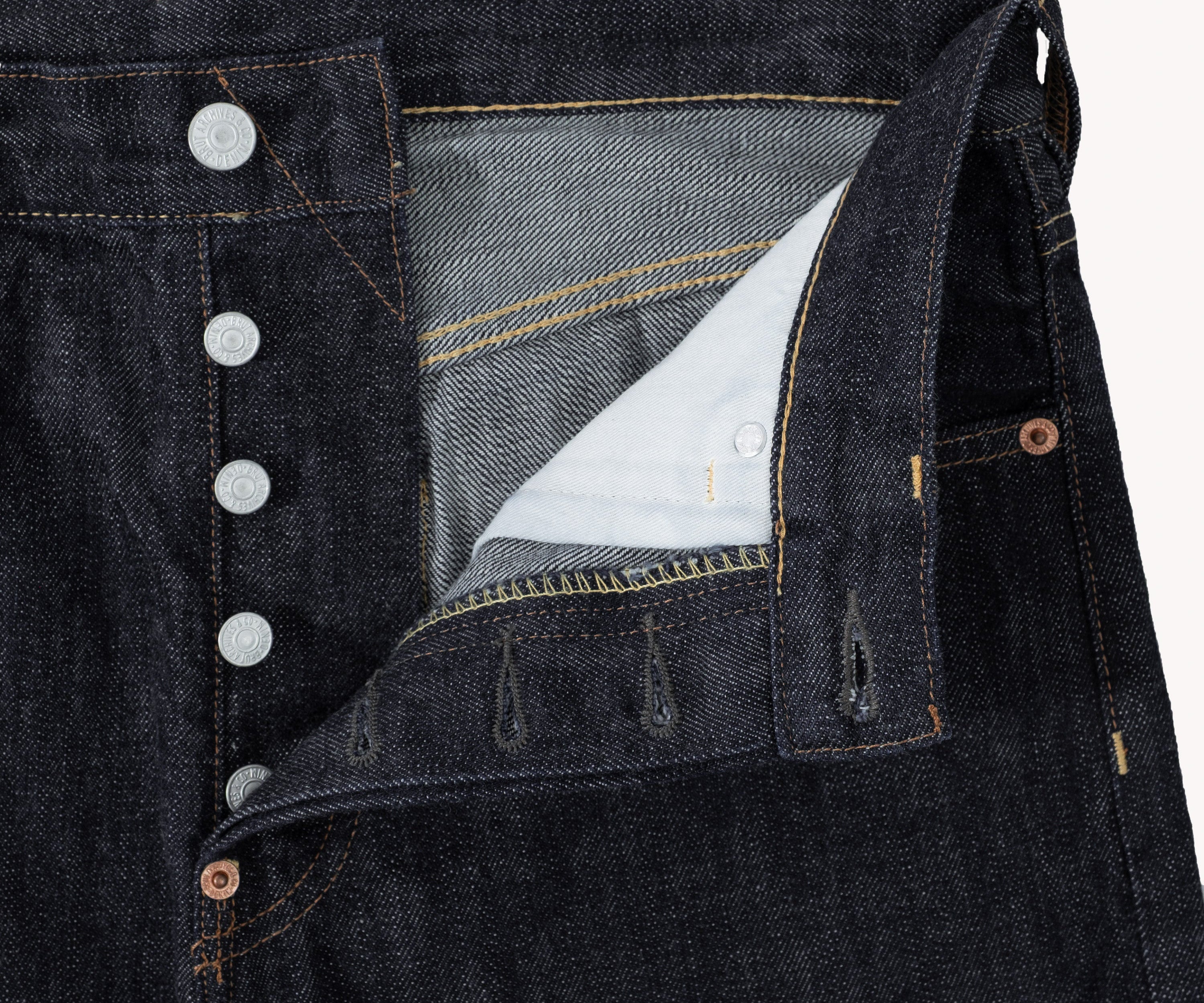 THE ARCHIVES DENIM Pants US26 / RAW INDIGO - BRUT Clothing US