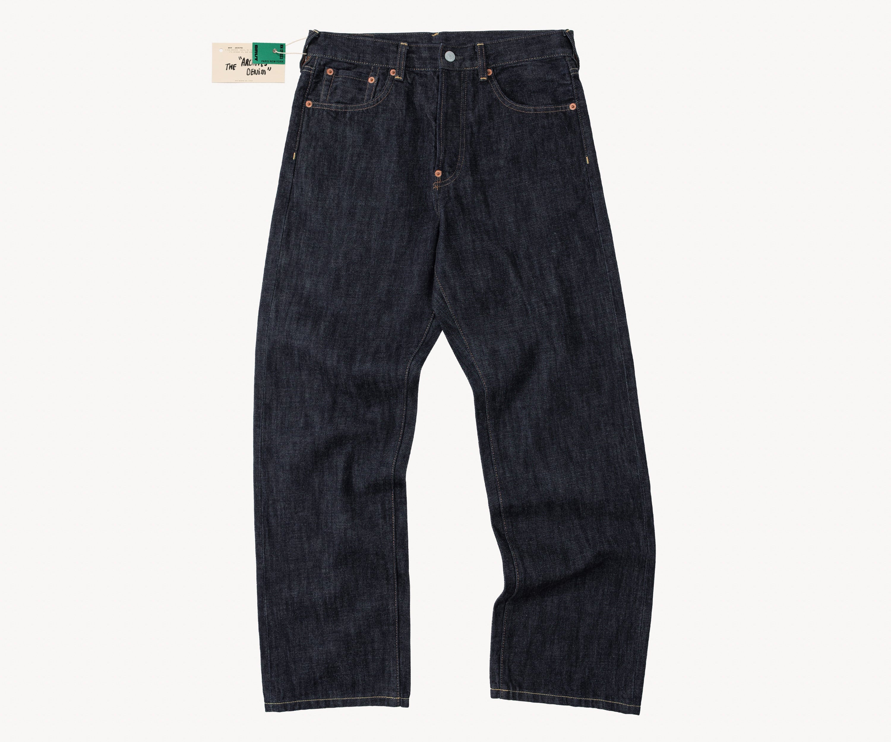 THE ARCHIVES DENIM Pants US26 / RAW INDIGO - BRUT Clothing US