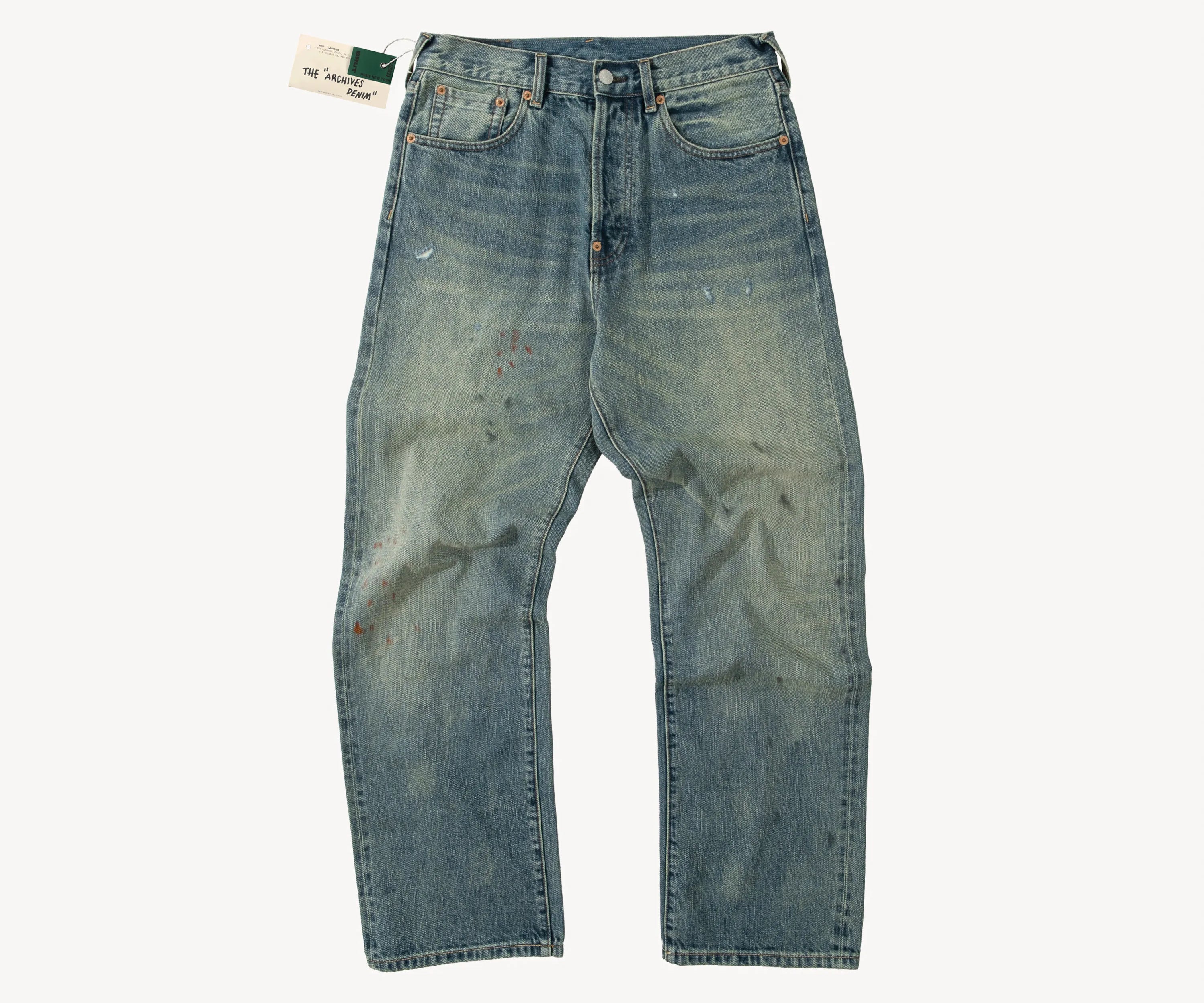 THE ARCHIVES DENIM Pants US24 / DIRTY MID BLUE - BRUT Clothing US