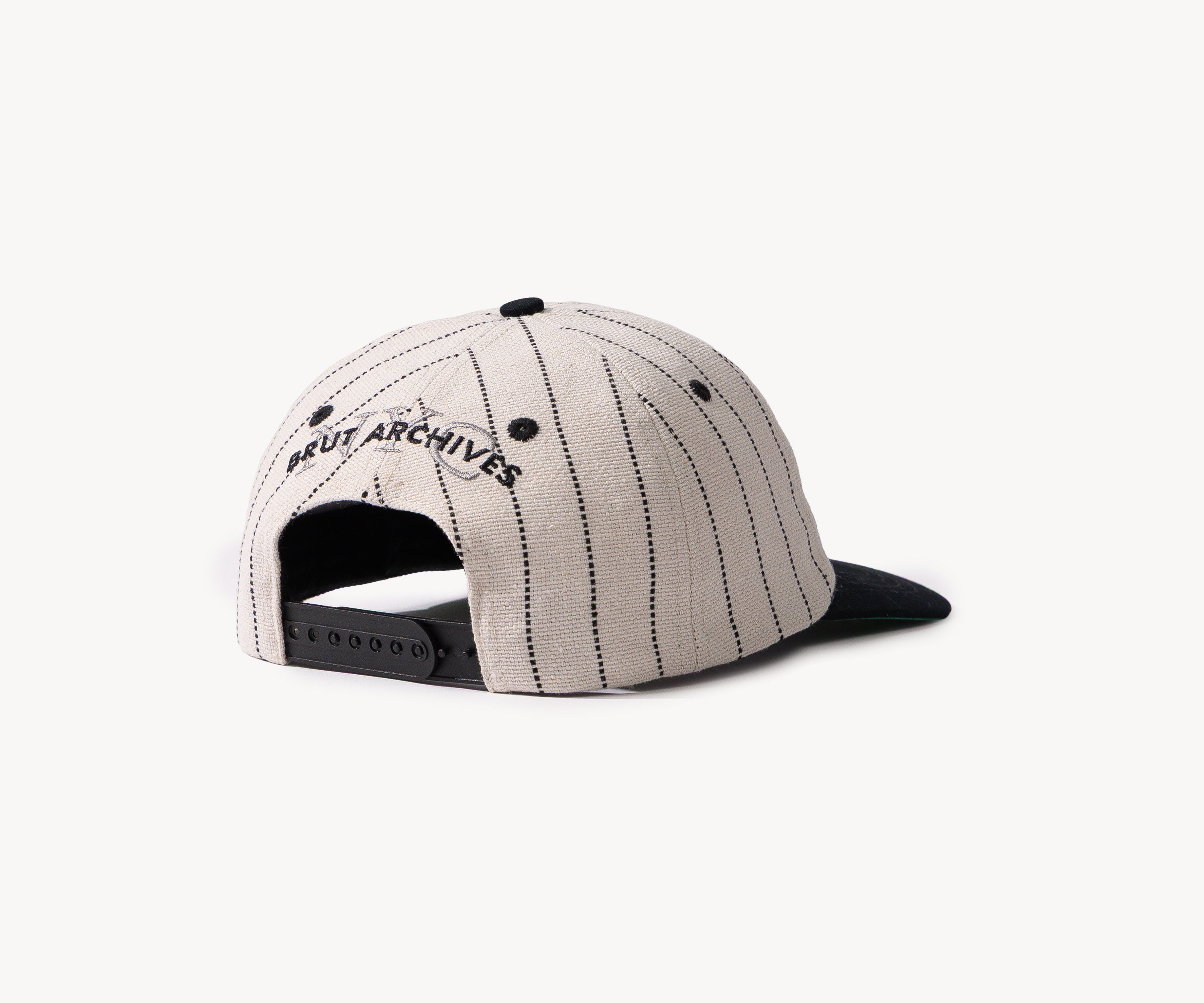 THE BASEBALL CAP Hats and Caps ECRU / BLACK - BRUT Clothing US