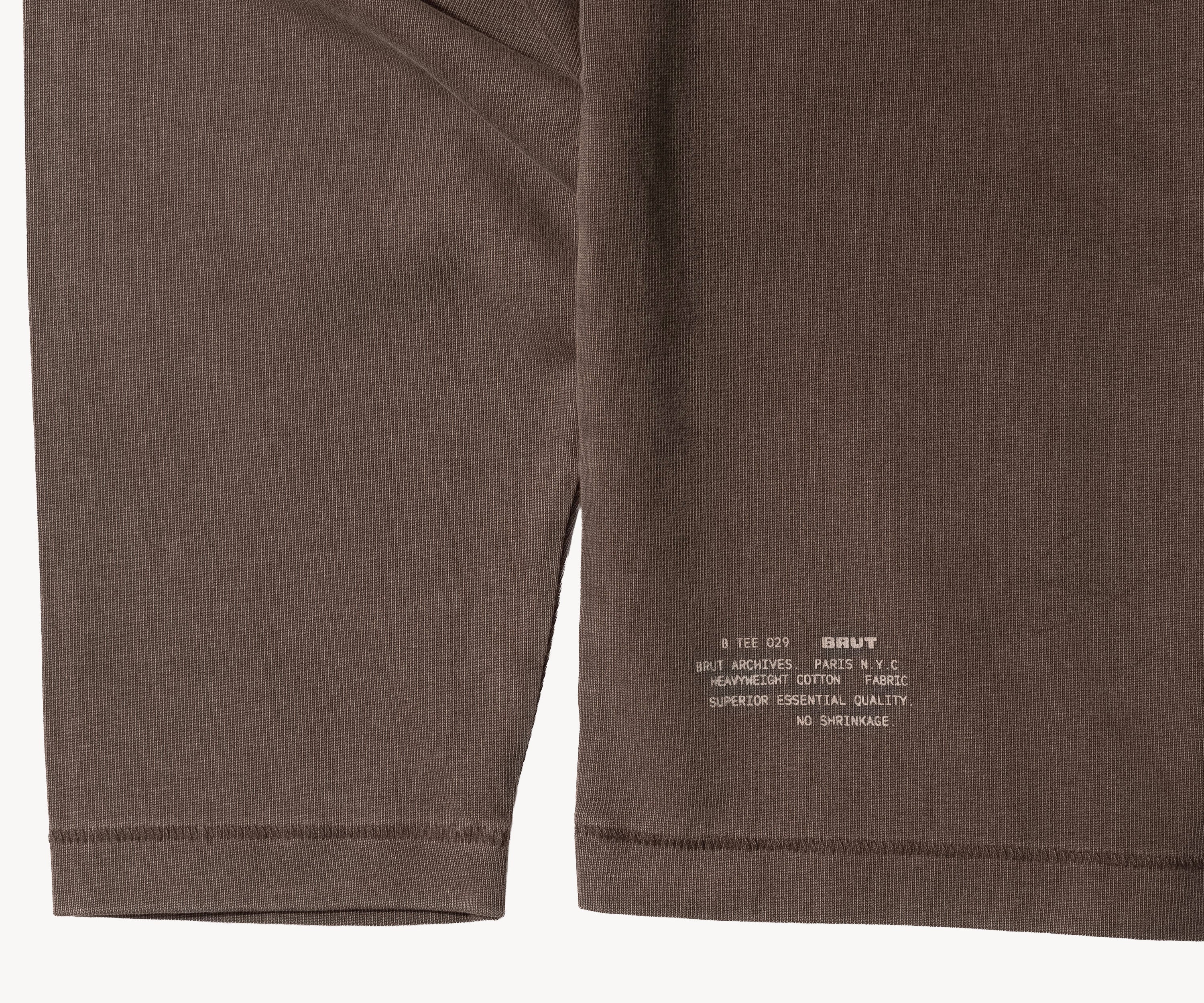 THE BEST LONG SLEEVES POCKET T-SHIRT T-Shirts X-SMALL / LIGHT BROWN - BRUT Clothing US