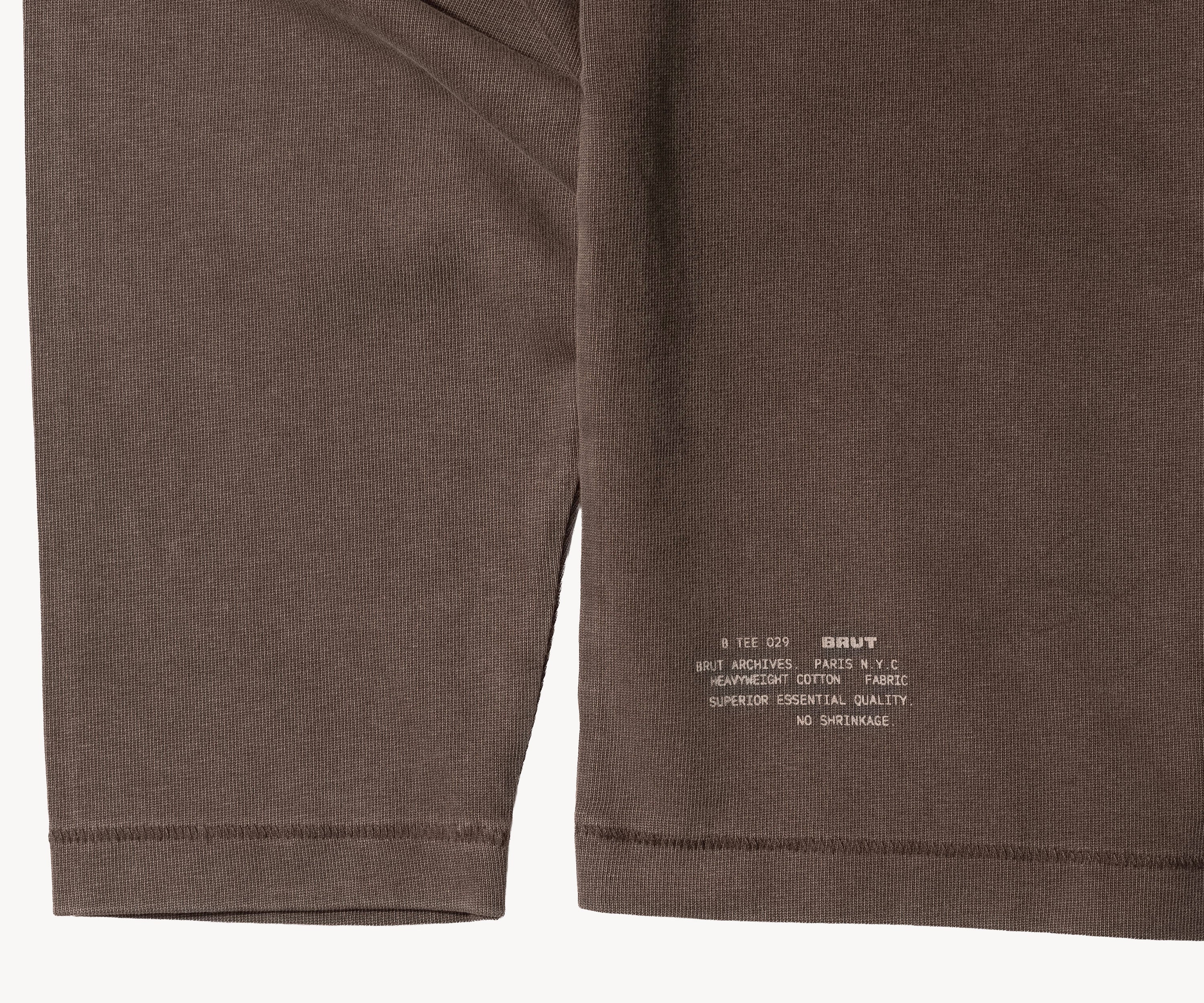 THE BEST LONG SLEEVES POCKET T-SHIRT T-Shirts X-SMALL / LIGHT BROWN - BRUT Clothing US