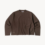 THE BEST LONG SLEEVES POCKET T-SHIRT T-Shirts X-SMALL / LIGHT BROWN - BRUT Clothing US