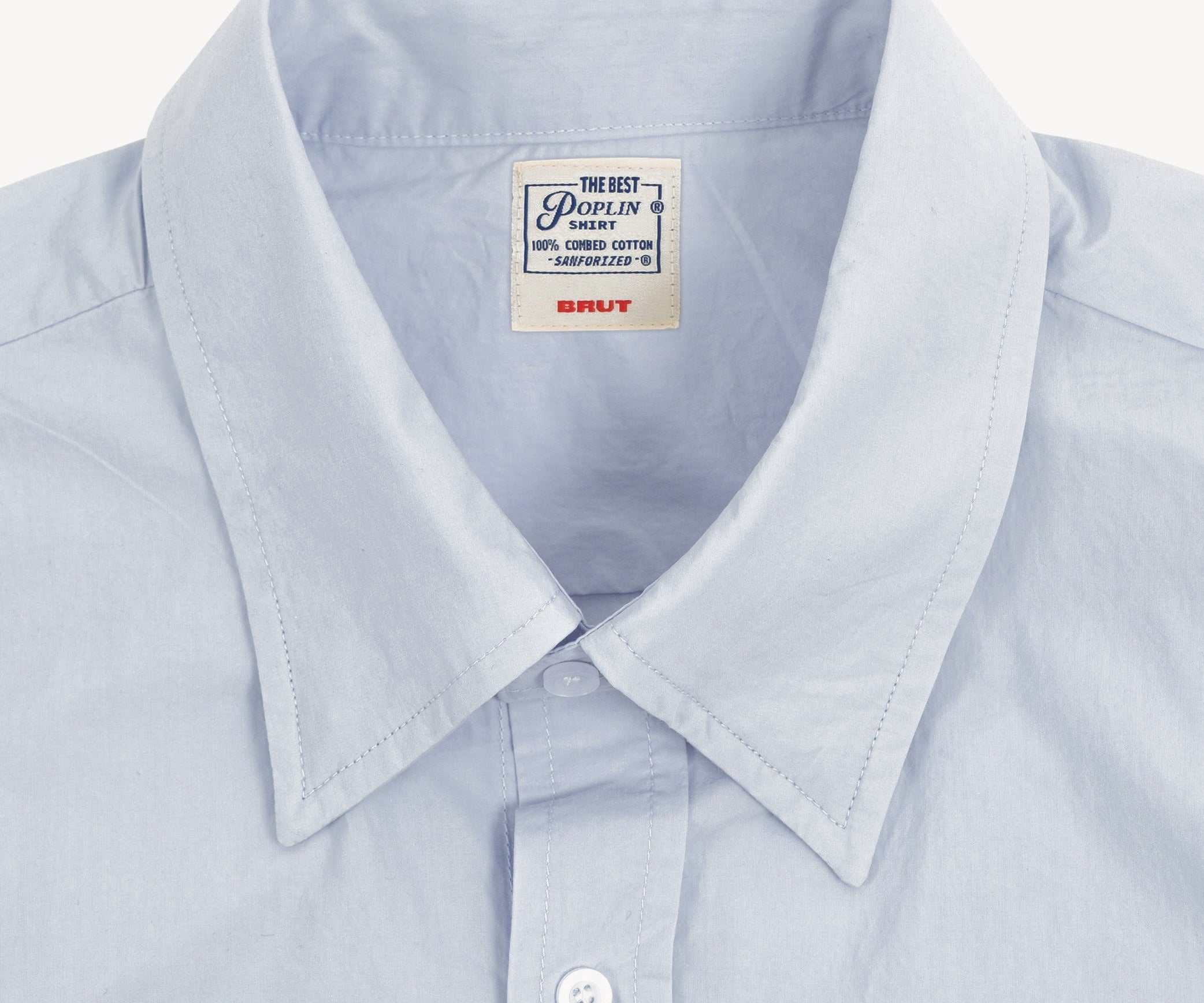 THE BEST POPLIN SHIRT Shirts X-SMALL / LIGHT BLUE - BRUT Clothing US