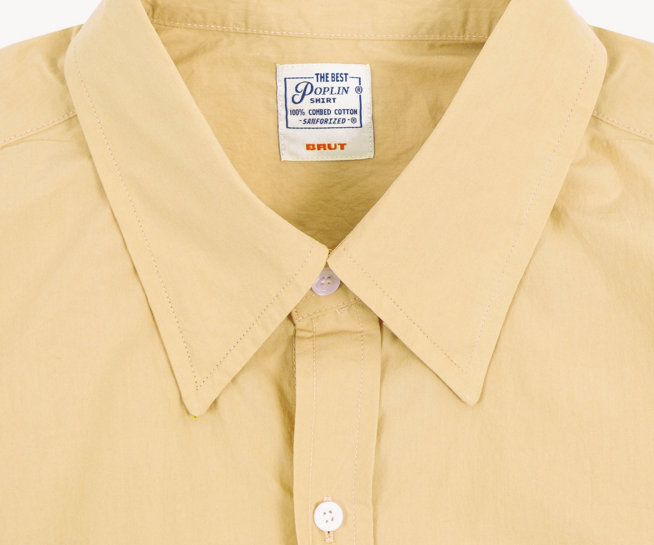 THE BEST POPLIN SHIRT Shirts X-SMALL / YELLOW - BRUT Clothing US