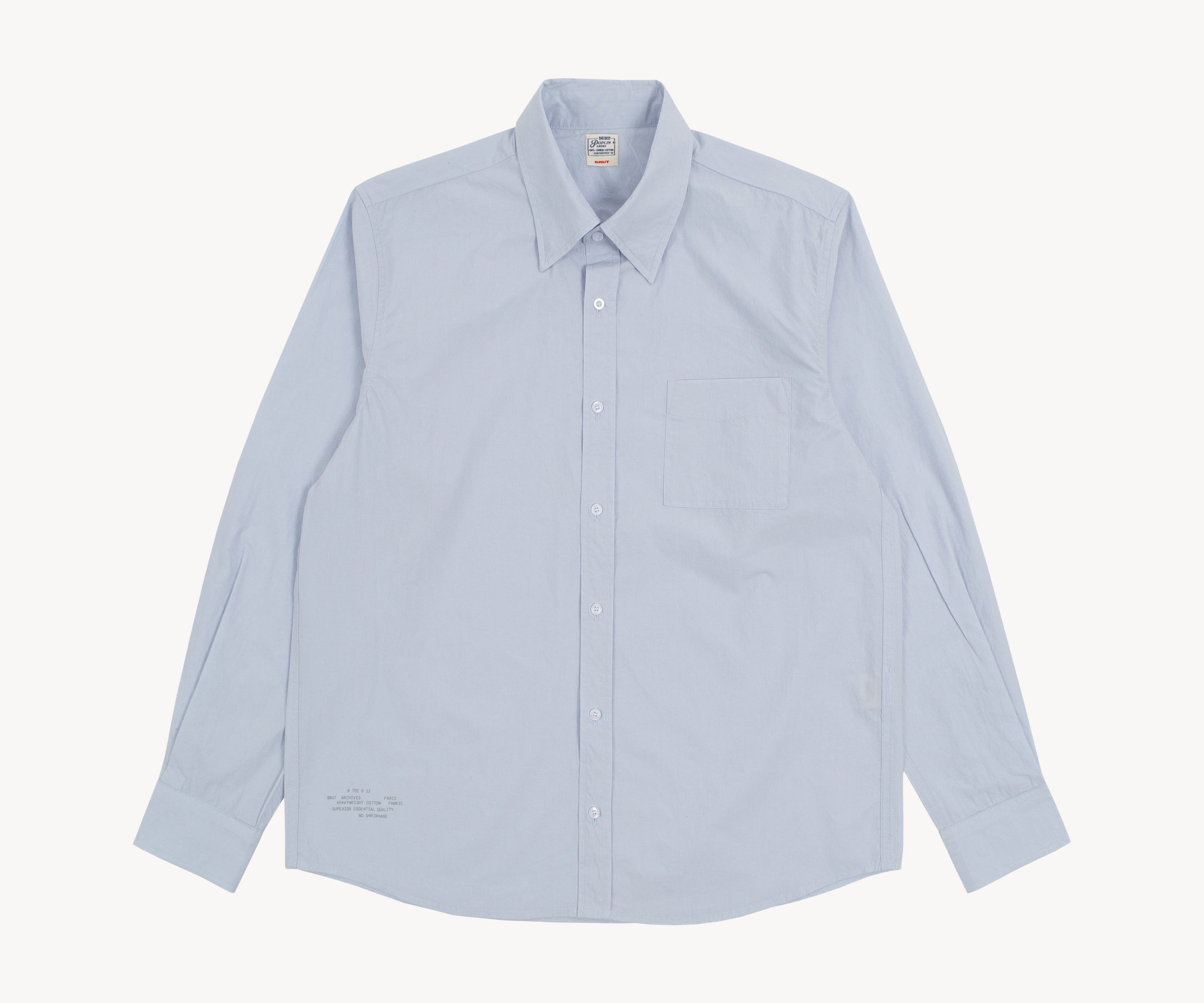 THE BEST POPLIN SHIRT Shirts X-SMALL / LIGHT BLUE - BRUT Clothing US