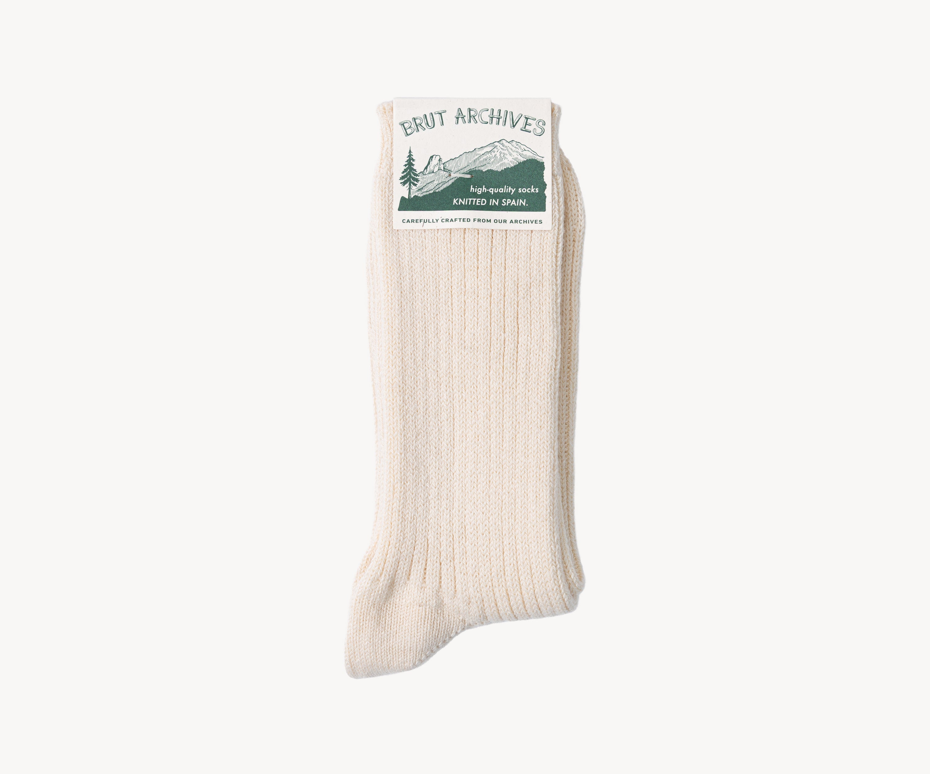 THE BEST SOCKS Socks and Shoes M (36EU-40EU / 4US-7US) / NATURAL - BRUT Clothing US