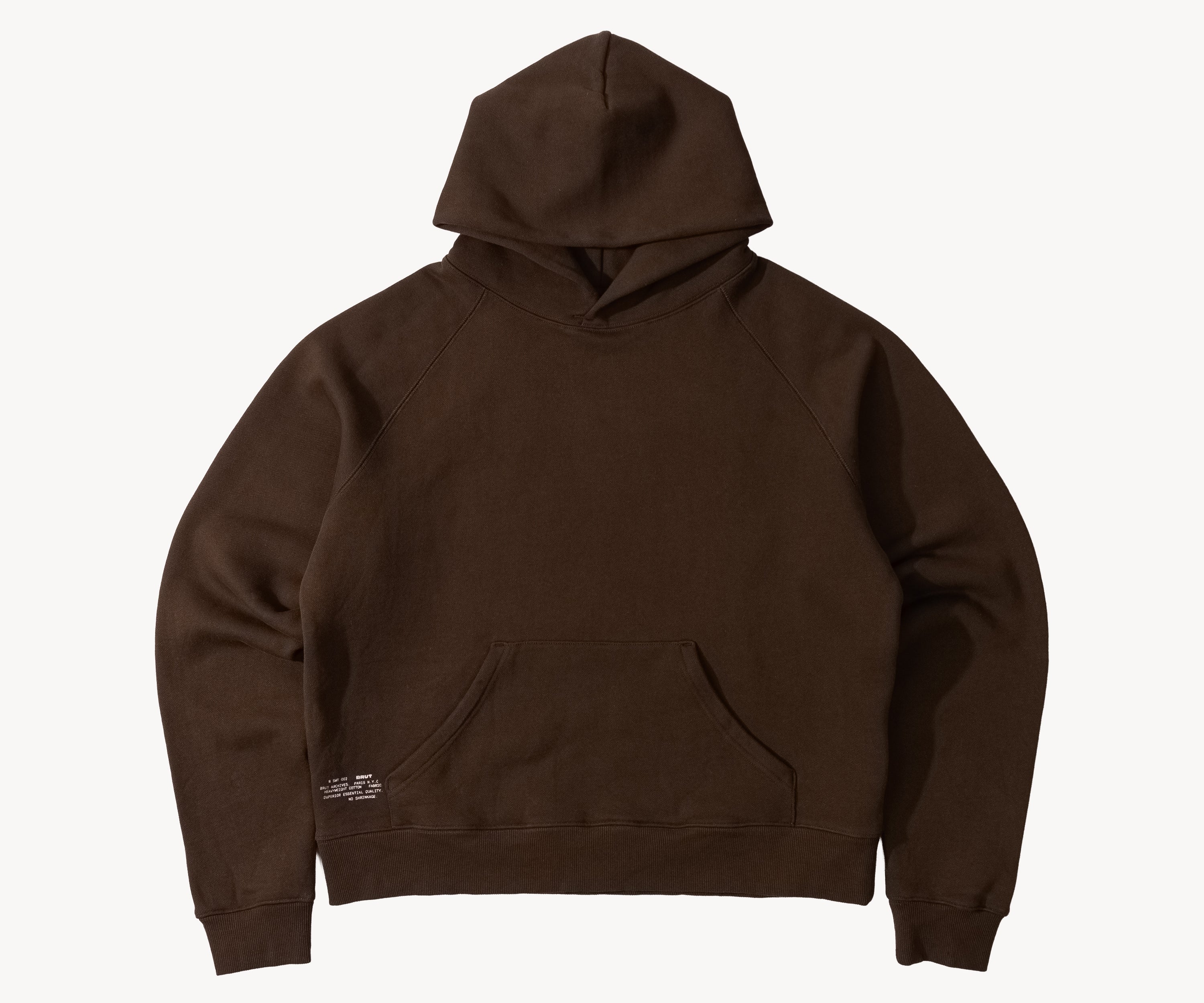 THE BEST SWEAT Sweatshirts X-SMALL / BROWN - BRUT Clothing US