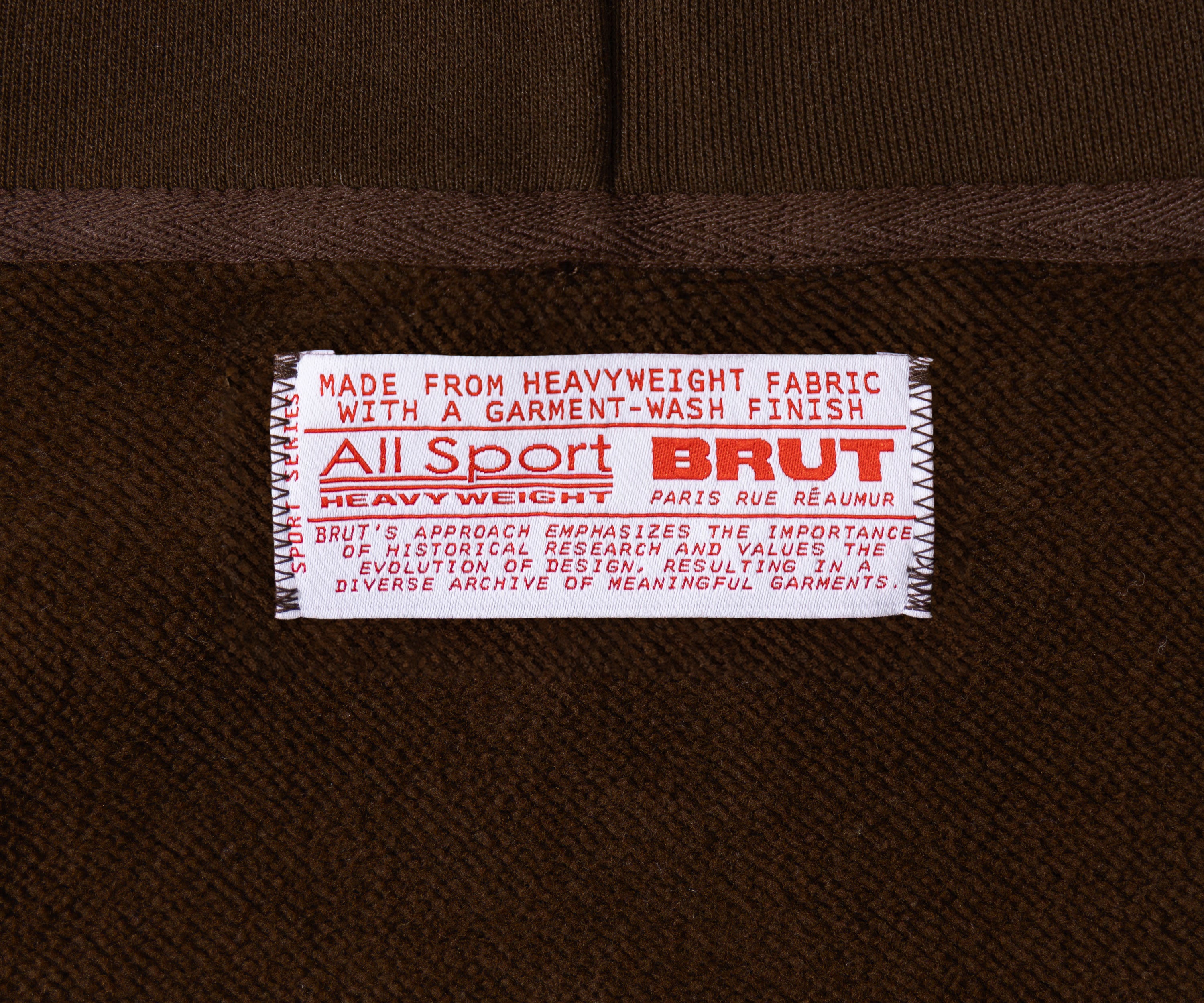 THE BEST SWEAT Sweatshirts X-SMALL / BROWN - BRUT Clothing US