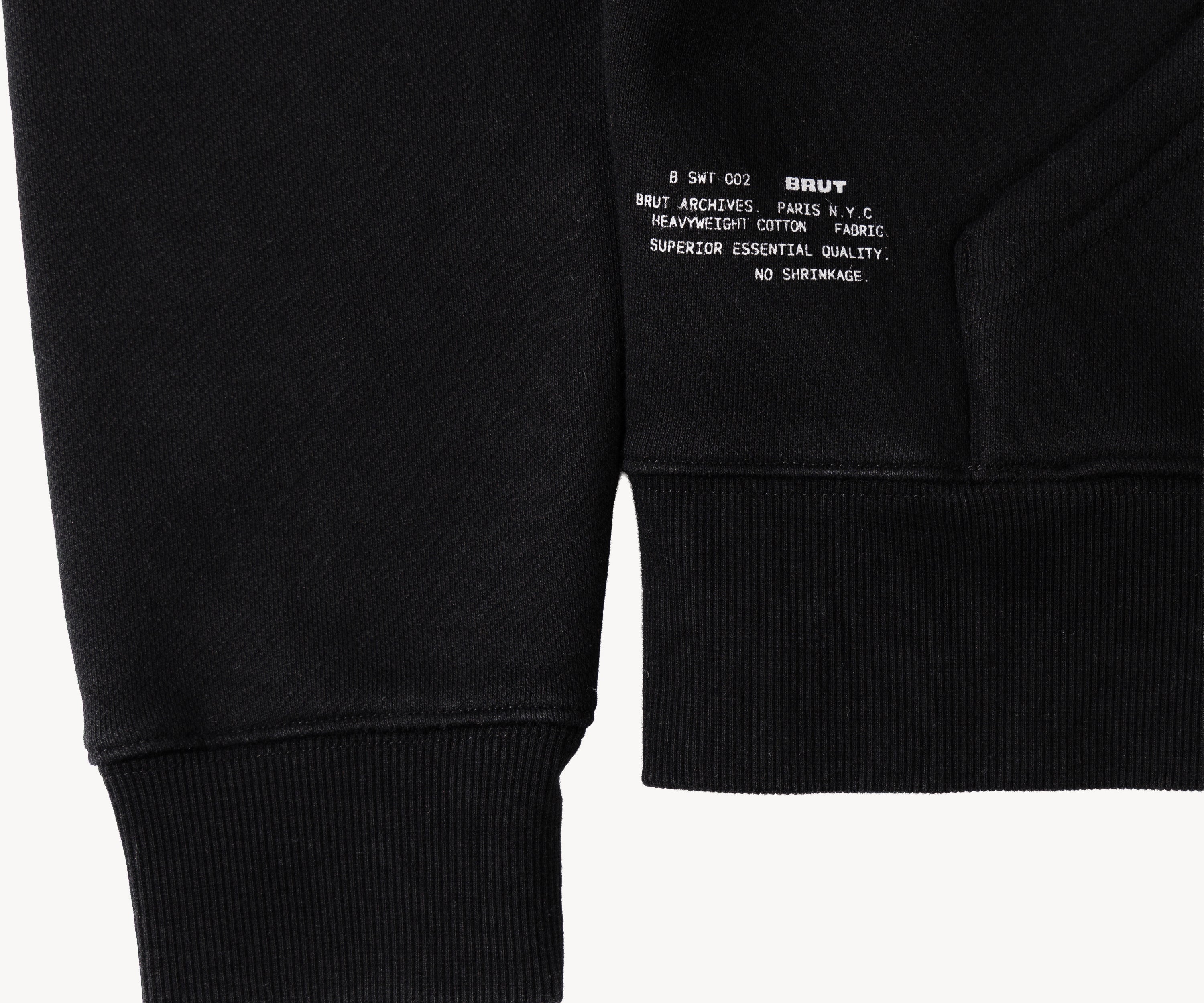 THE BEST SWEAT Sweatshirts X-SMALL / BLACK - BRUT Clothing US