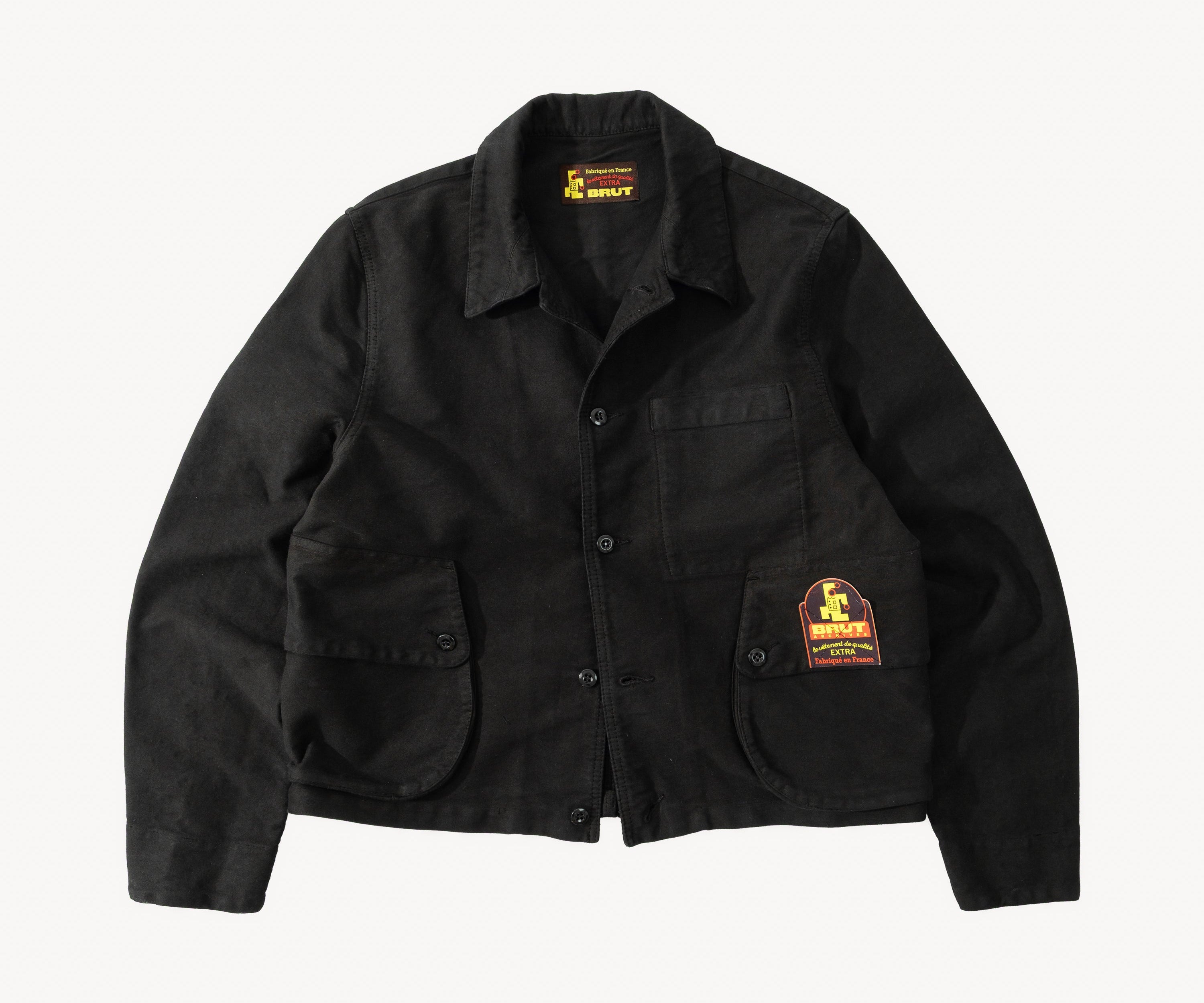 REWORK® SATCHEL JACKET Coats & Jackets SMALL / BLACK - BRUT Clothing US
