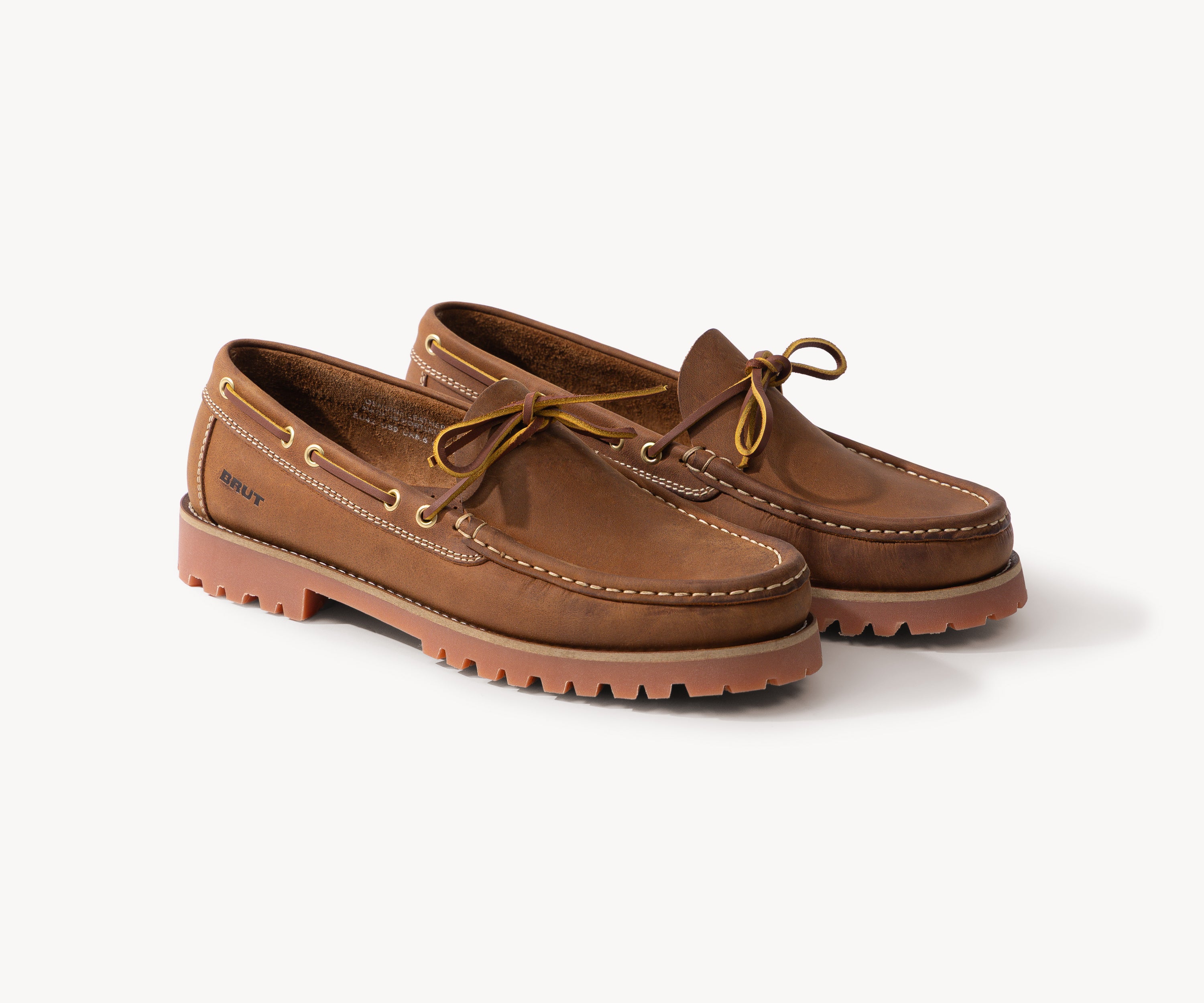 THE BOAT SHOES Socks and Shoes 39EU / 6.5US / BROWN - BRUT Clothing US