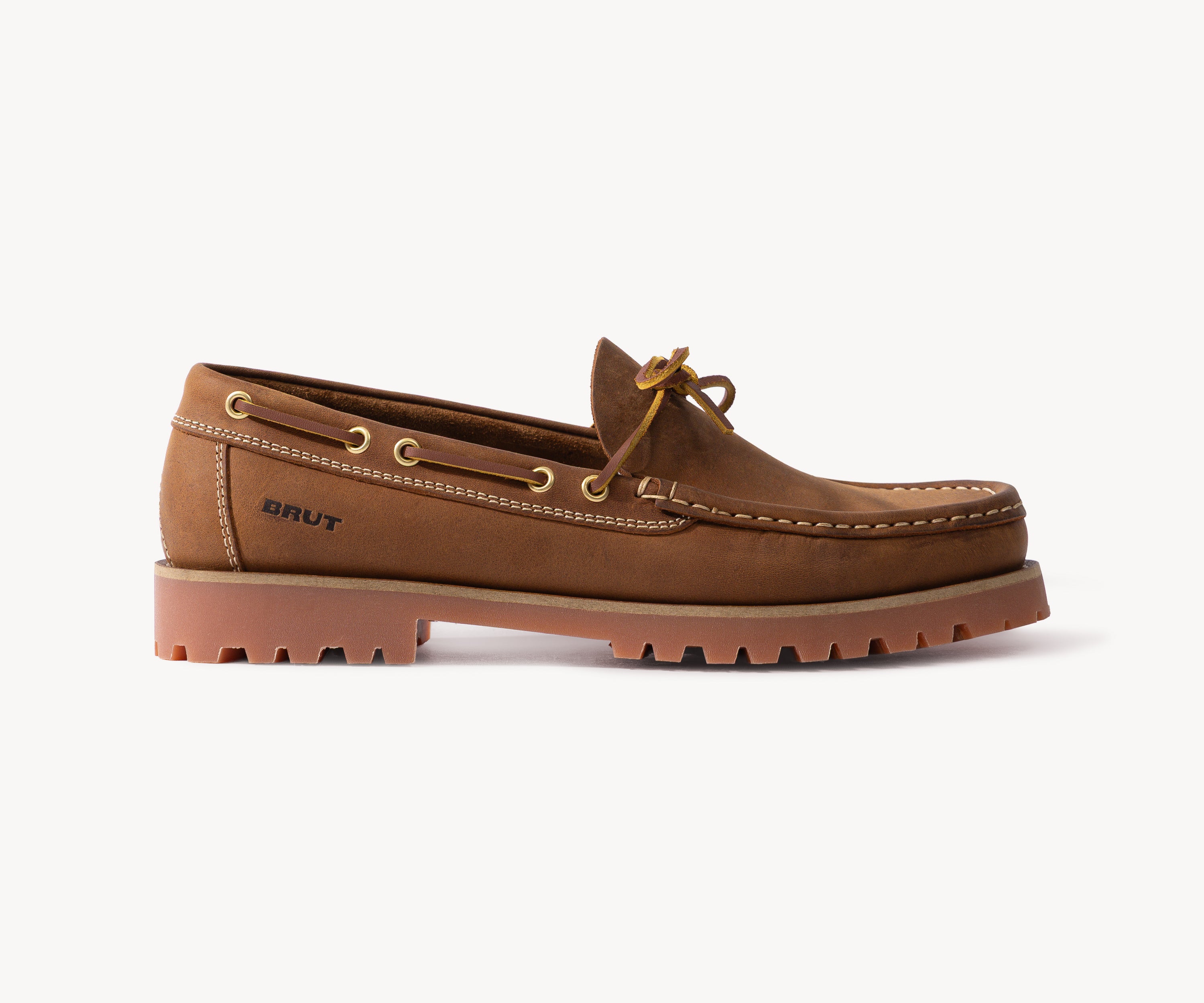 THE BOAT SHOES Socks and Shoes 39EU / 6.5US / BROWN - BRUT Clothing US