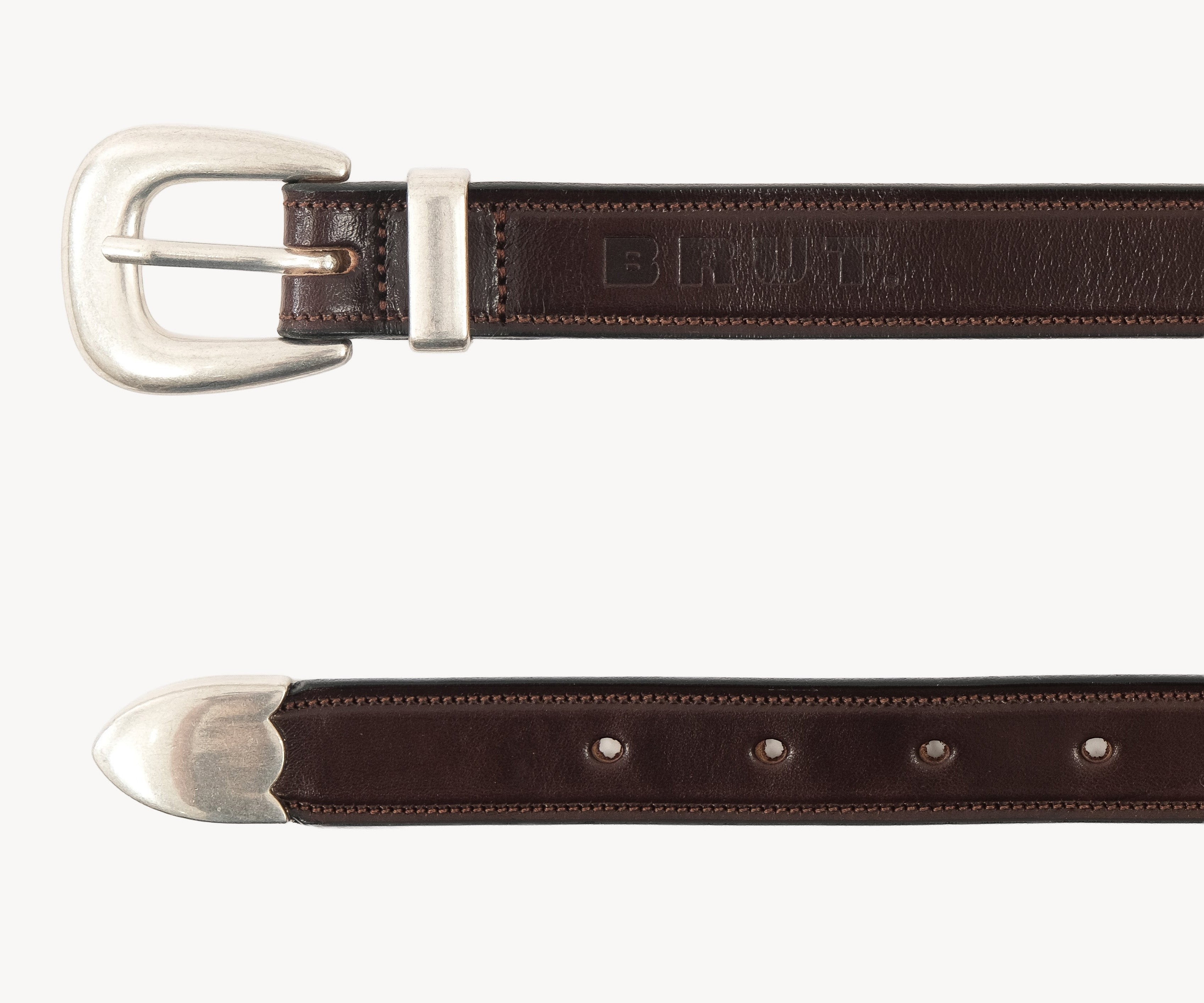 THE MACADAM BELT Belts SIZE 0 / HAVANA - BRUT Clothing US