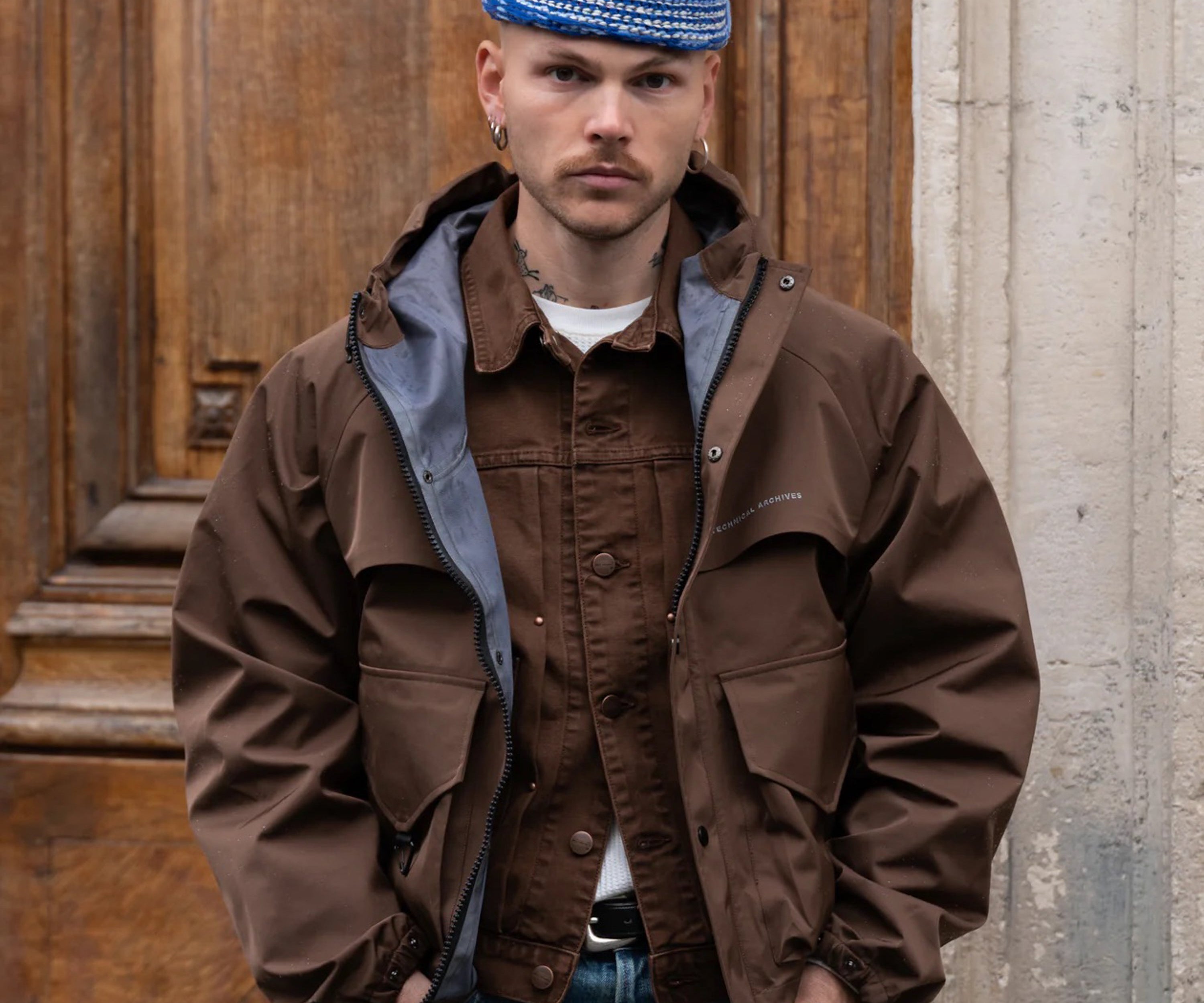 THE HAND-KNIT WATCH CAP Hats and Caps BLUE - BRUT Clothing US