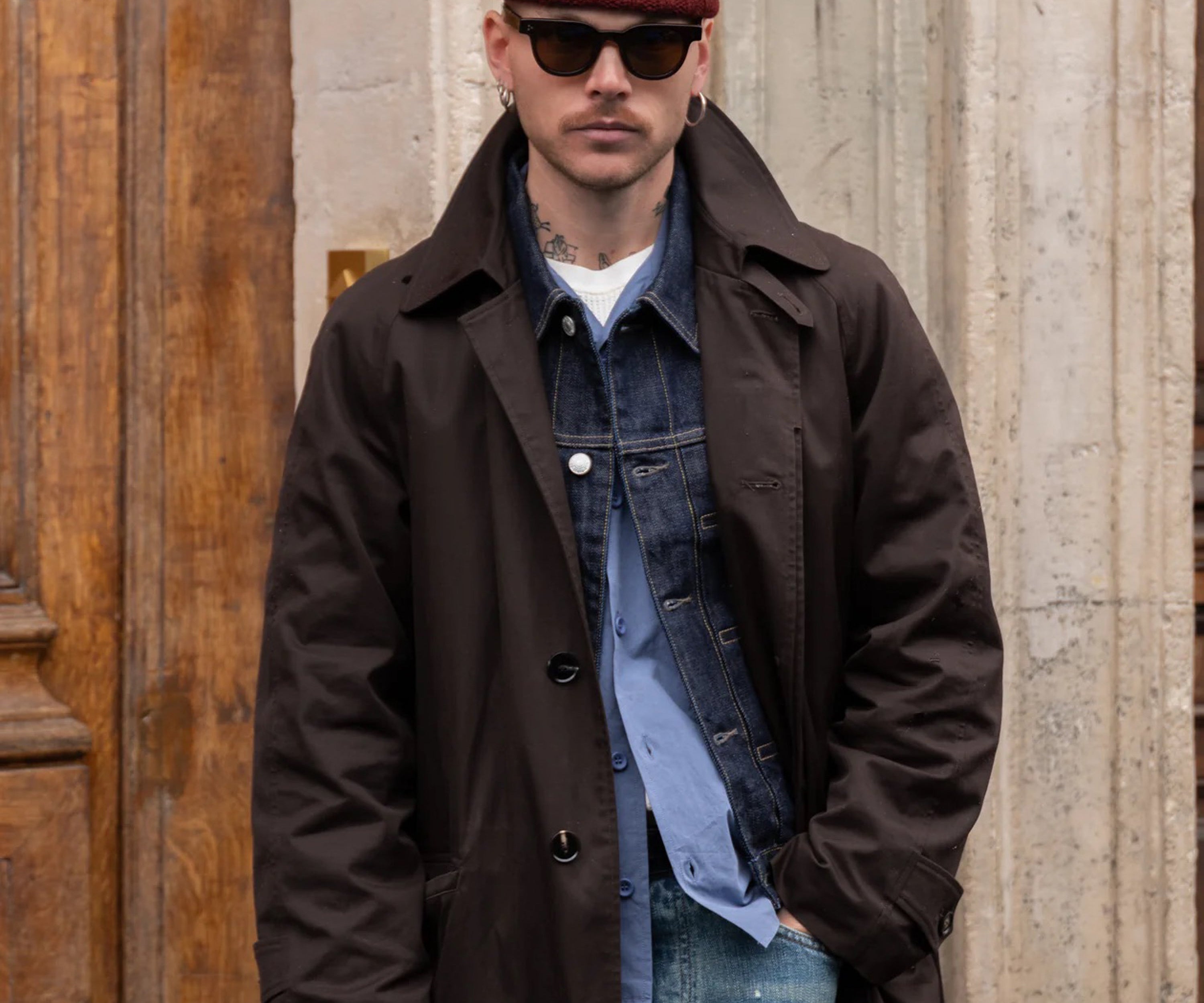 THE HEAVY WATCH CAP Hats and Caps BURGUNDY - BRUT Clothing US
